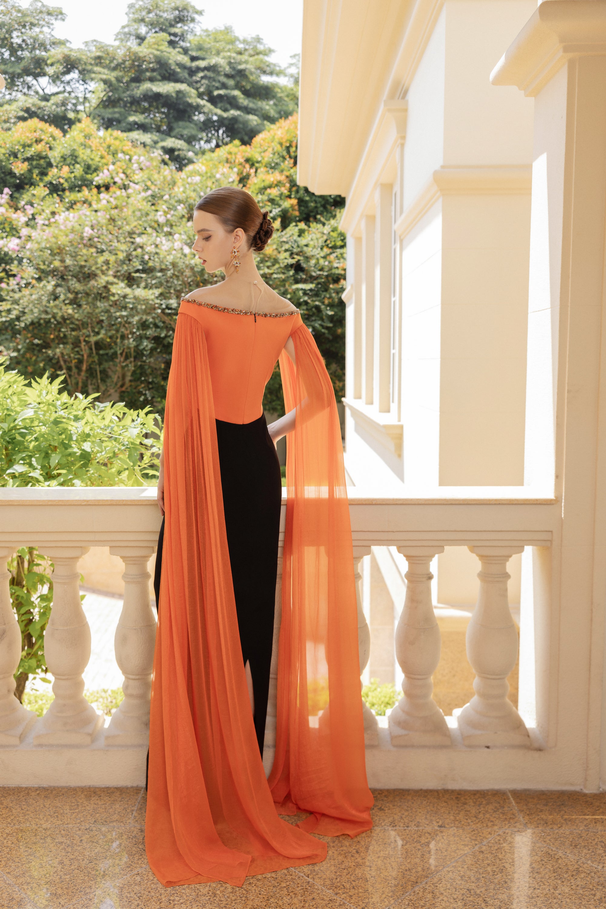 Gabrielle Crepe and Silk Dress