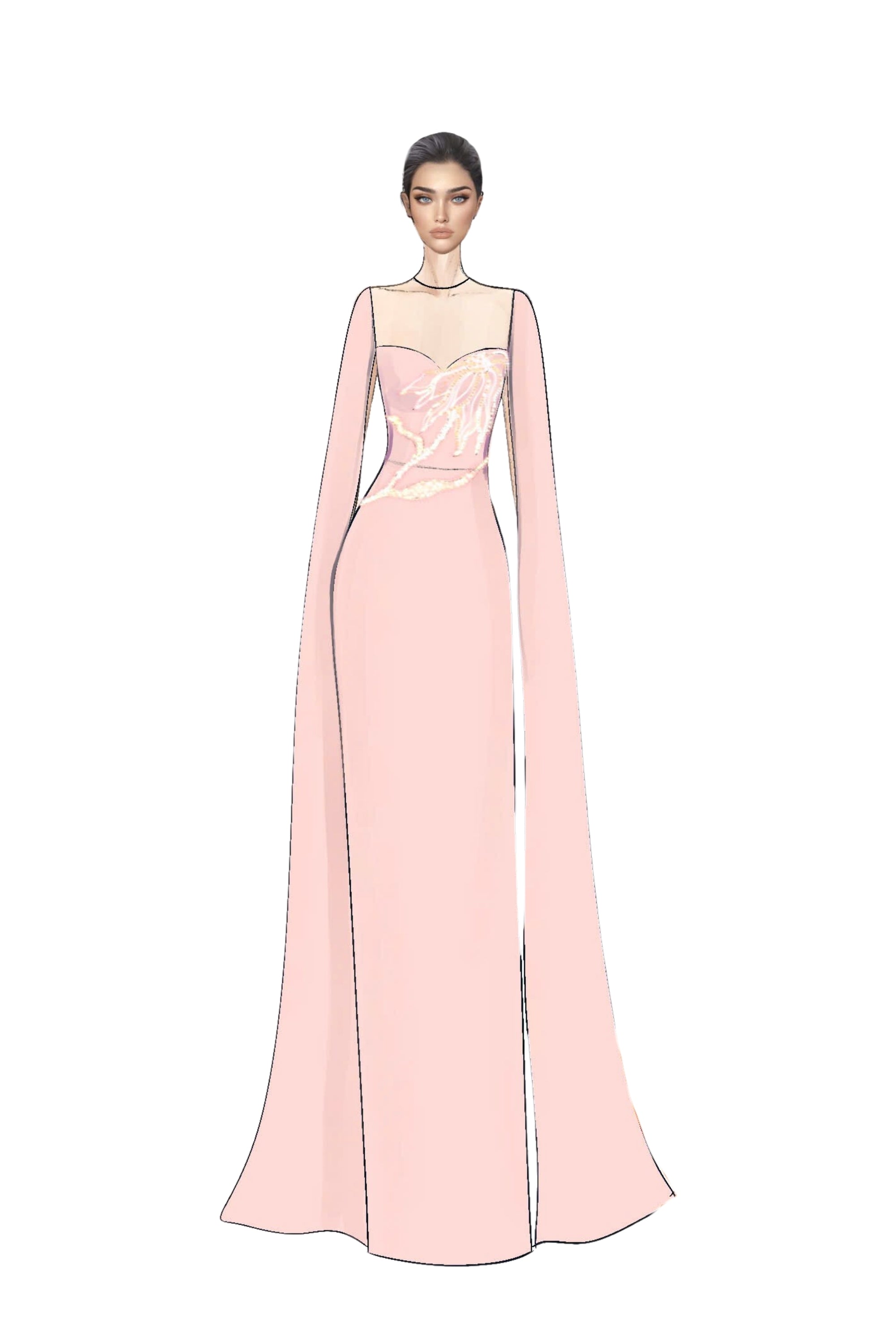 Geneviève Crepe Dress