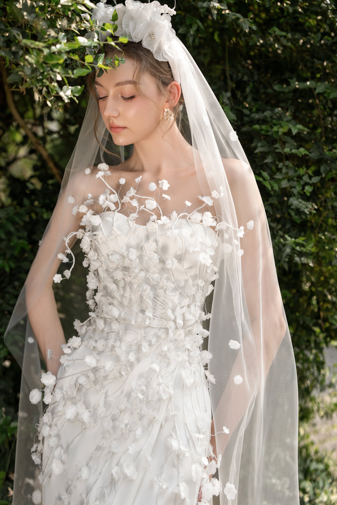 Connie Silk satin flowers dress