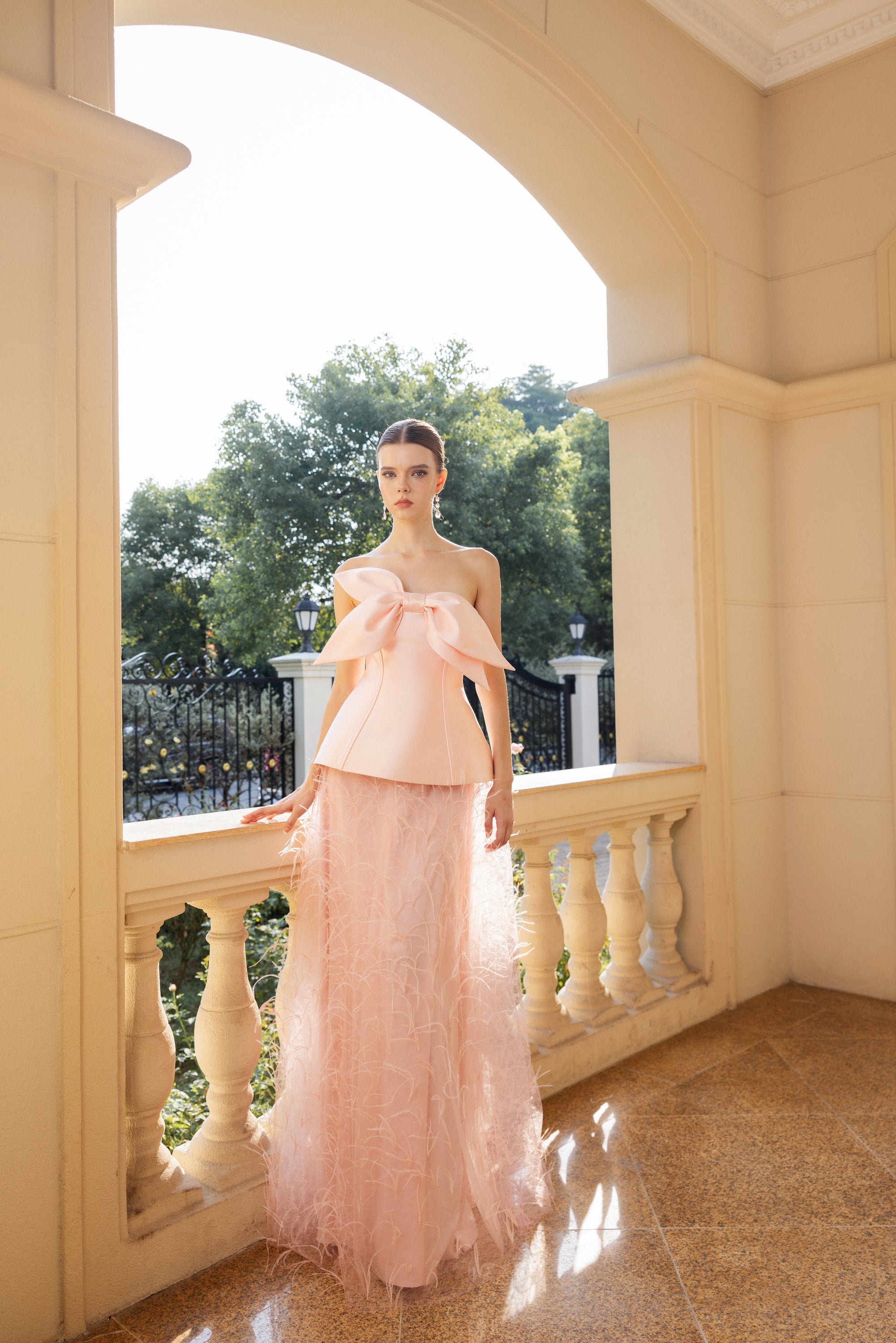 Colette taffeta and tulle dress