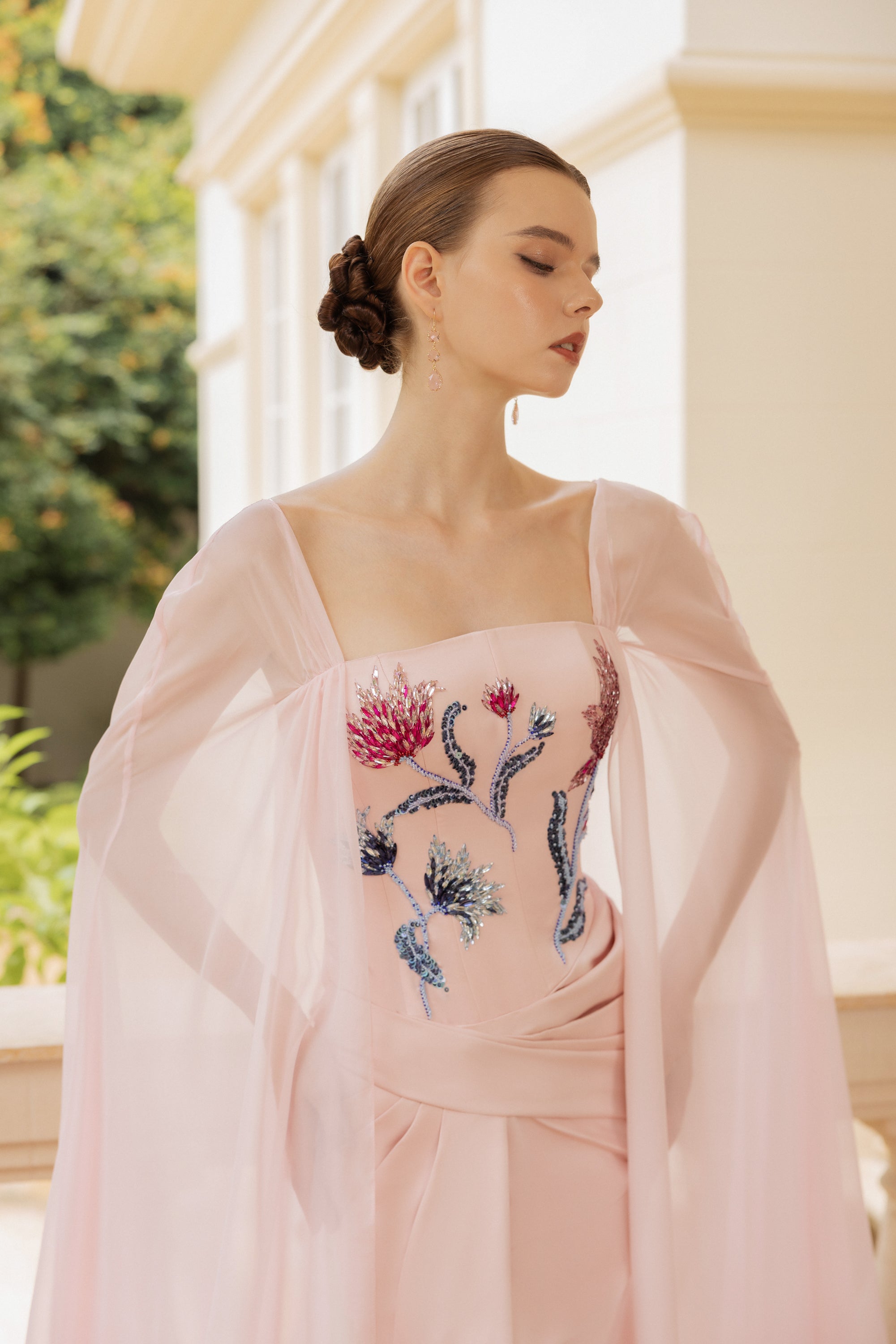 Adèle Taffeta and Silk Dress