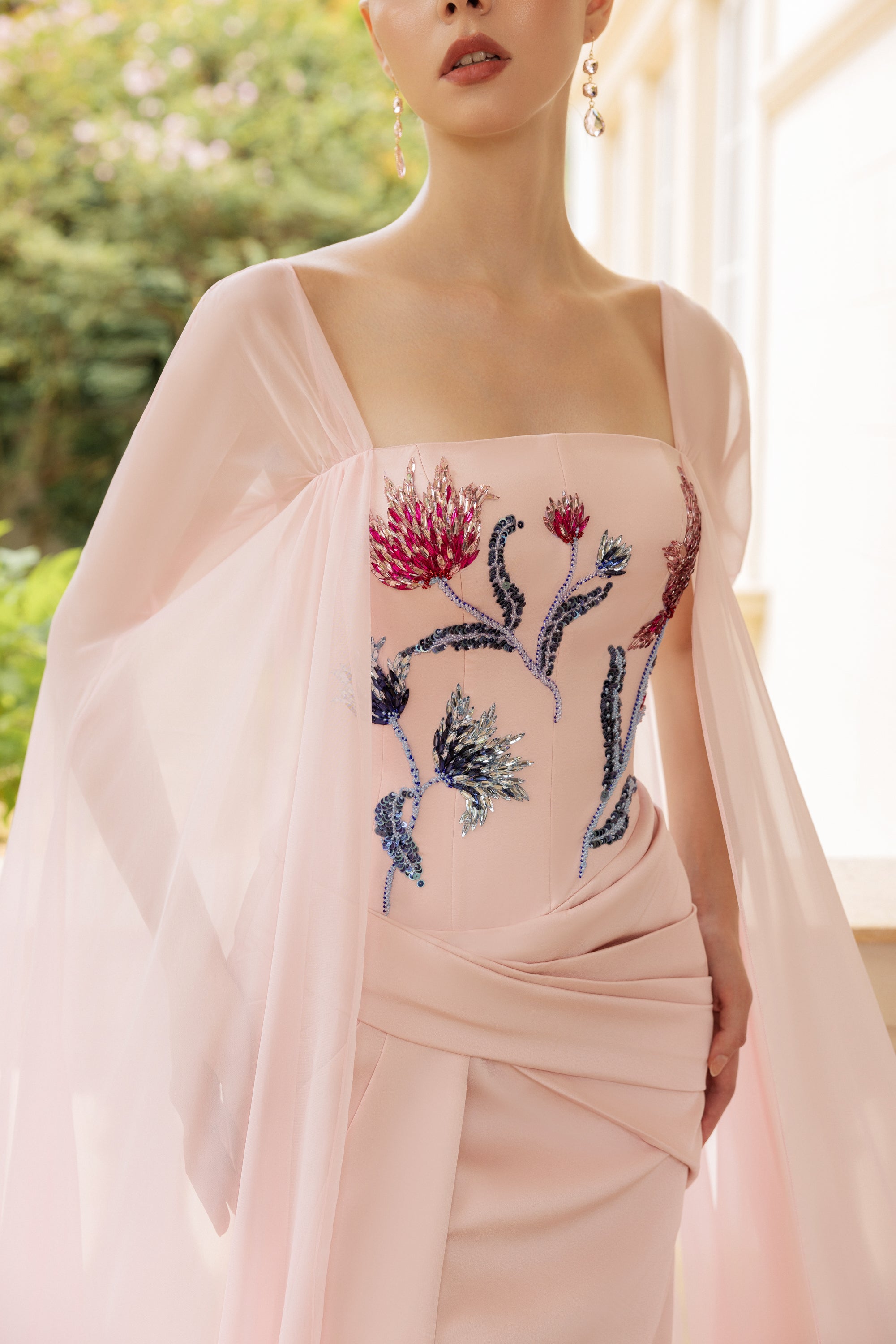 Adèle Taffeta and Silk Dress