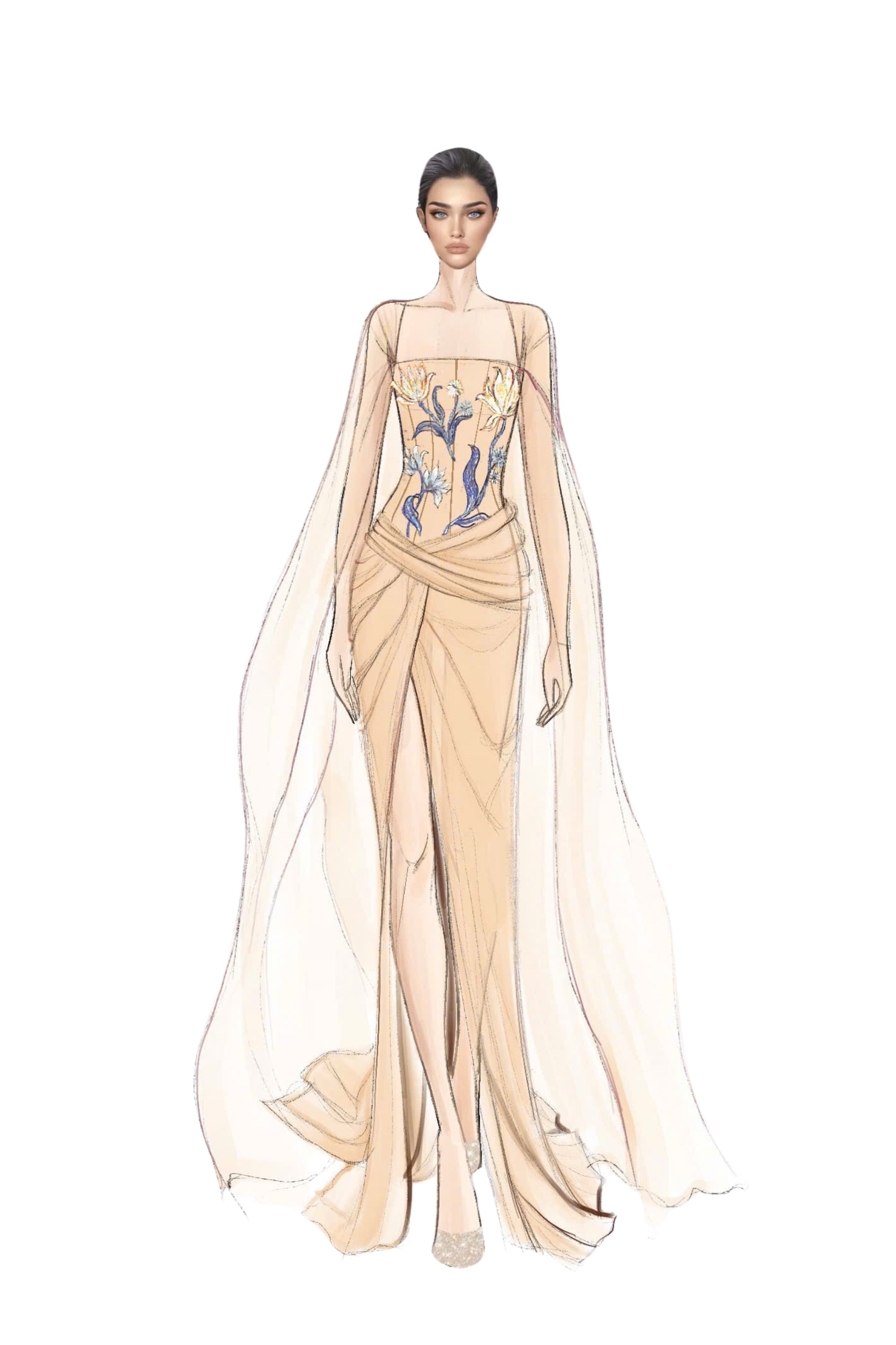 Adèle Taffeta and Silk Dress