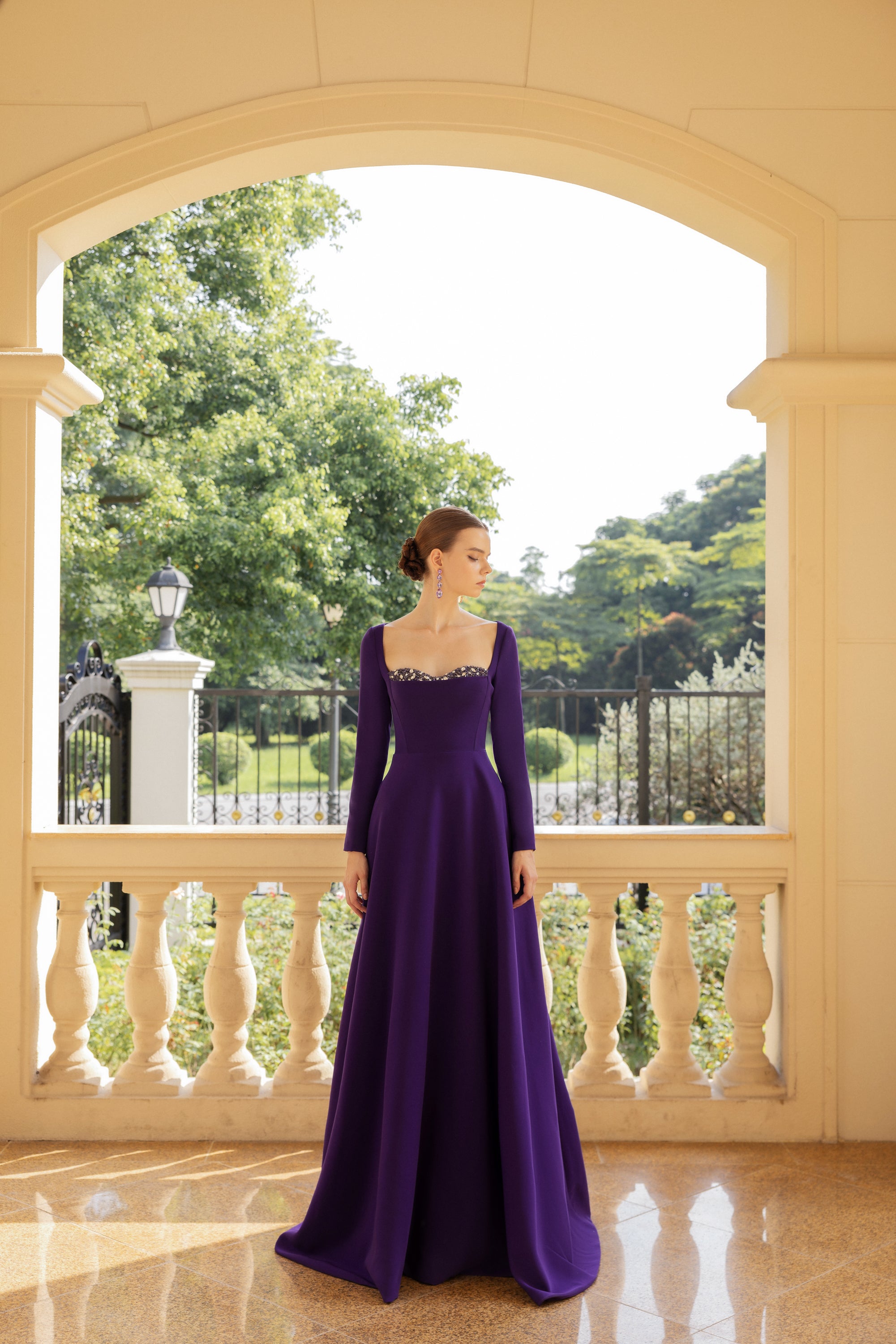 Blanche Crepe Dress | 21SIX COUTURE