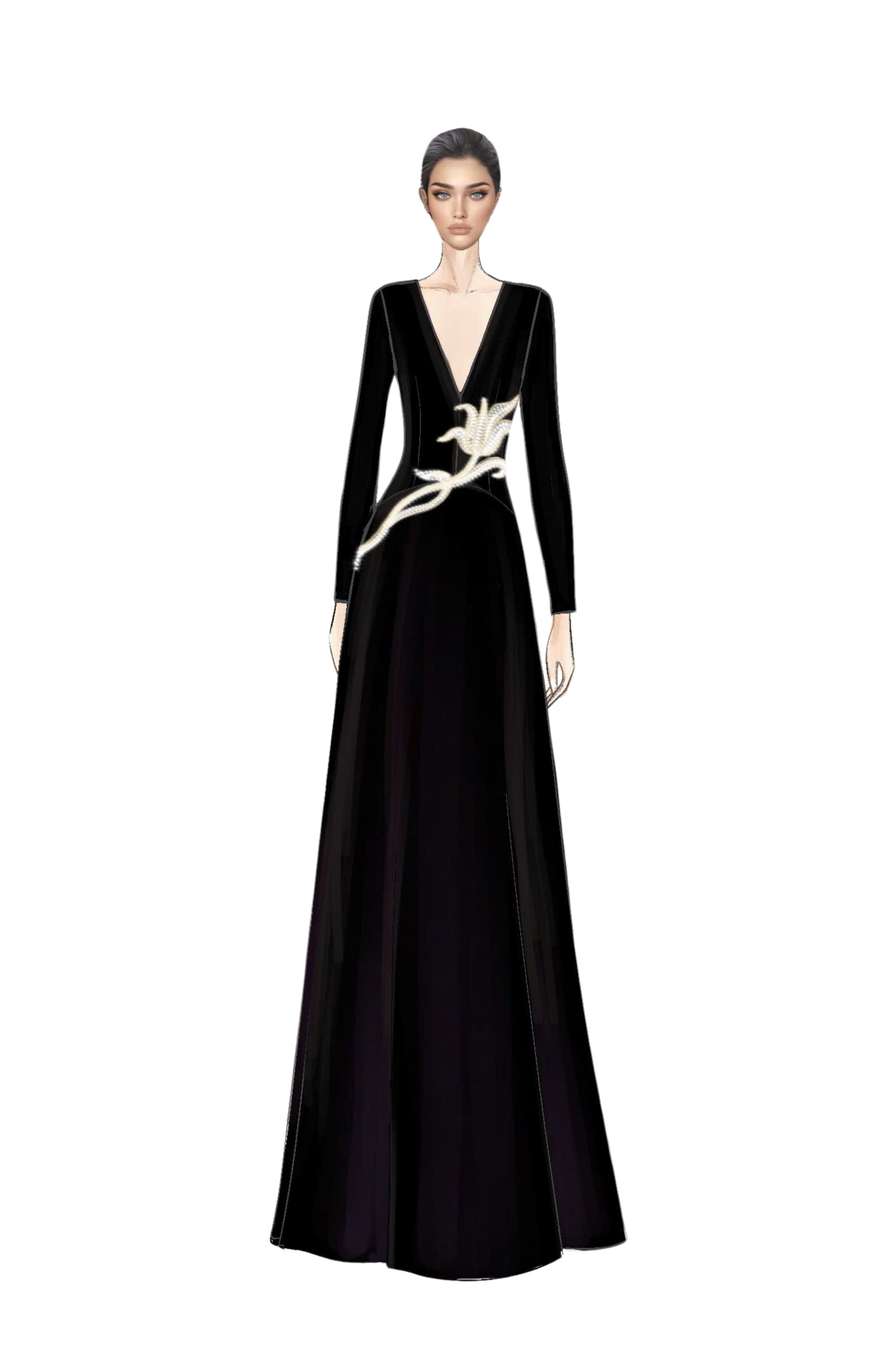 Aurélie Crepe Dress