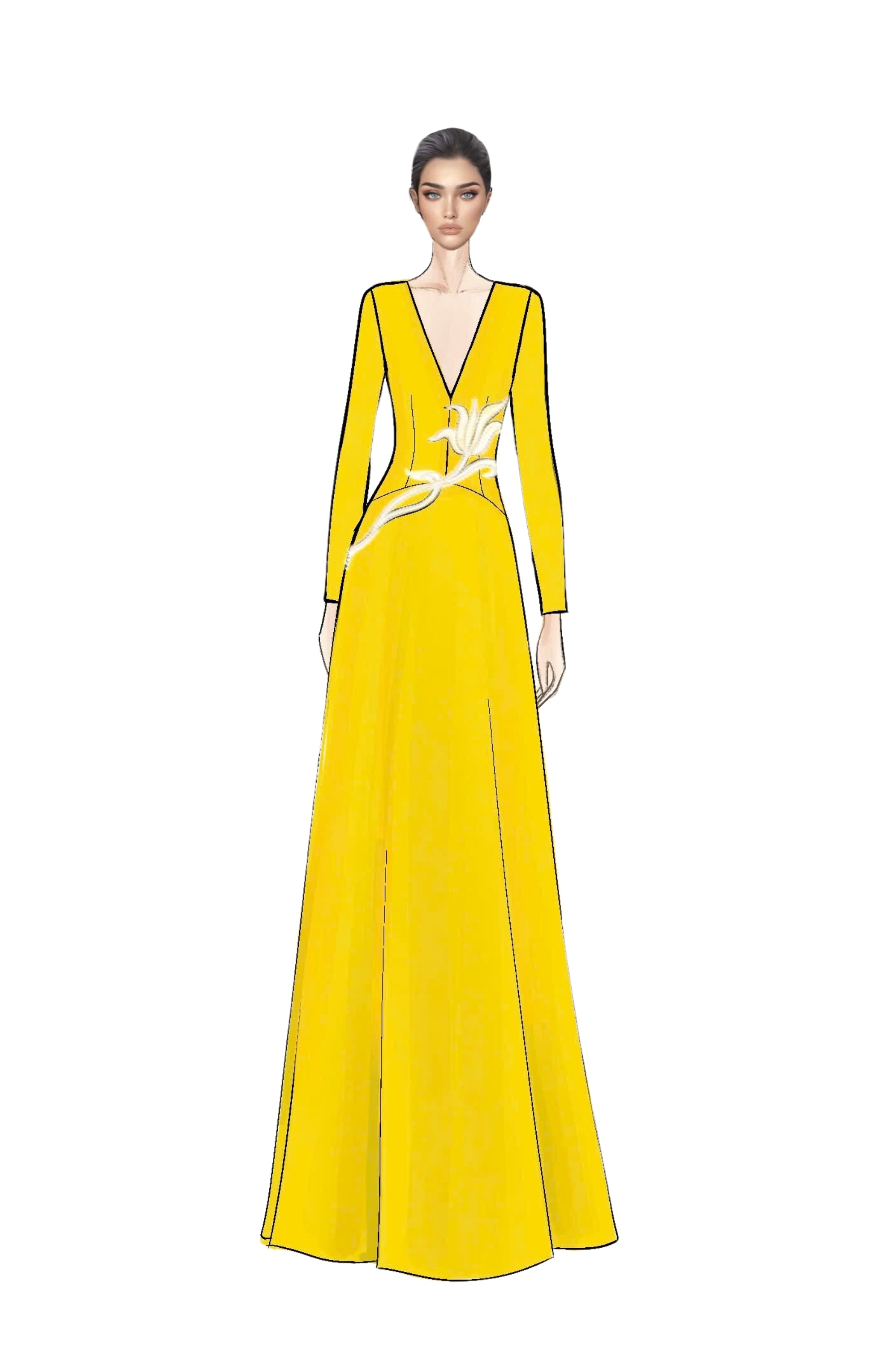 Aurélie Crepe Dress