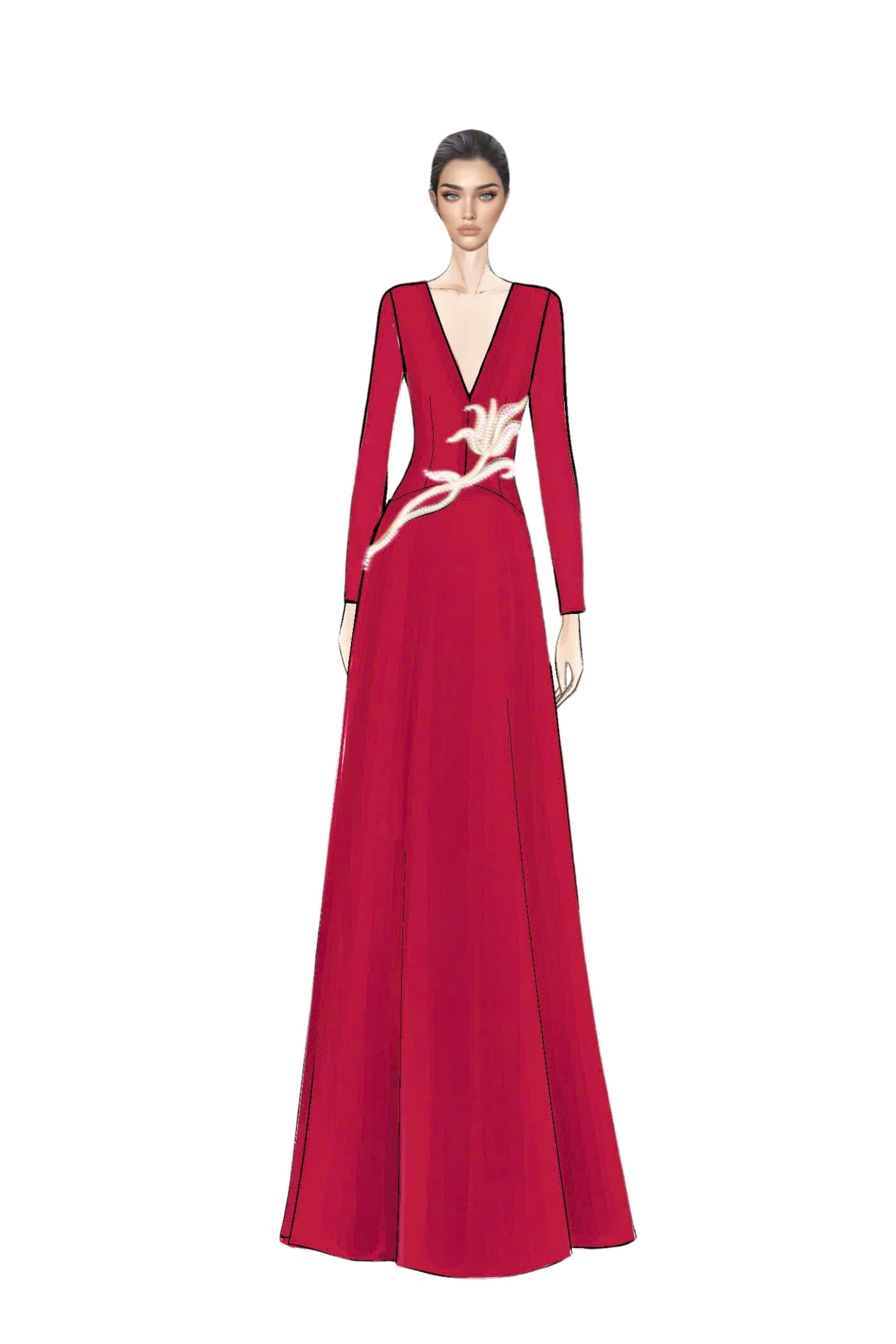 Aurélie Crepe Dress