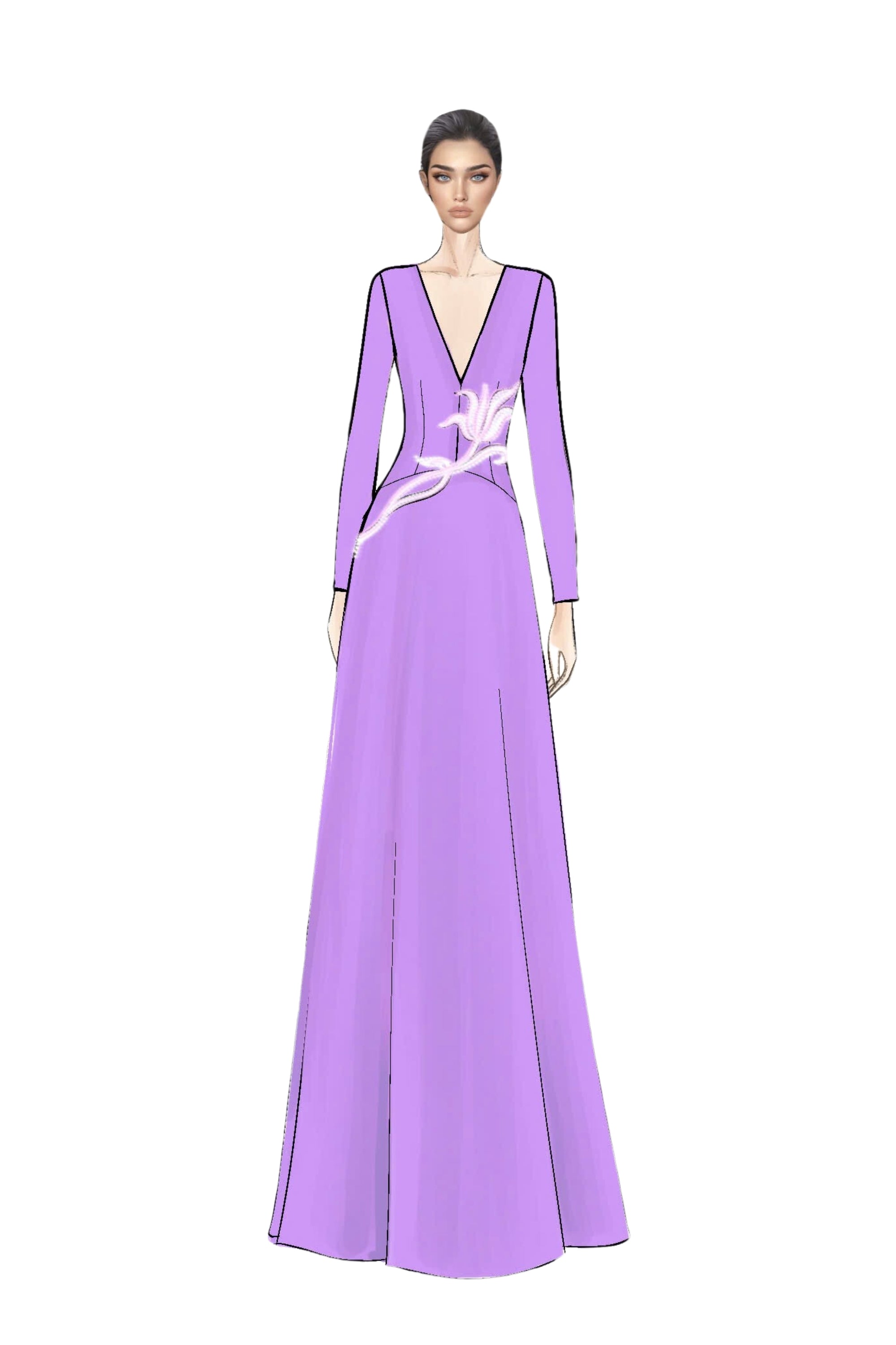 Aurélie Crepe Dress