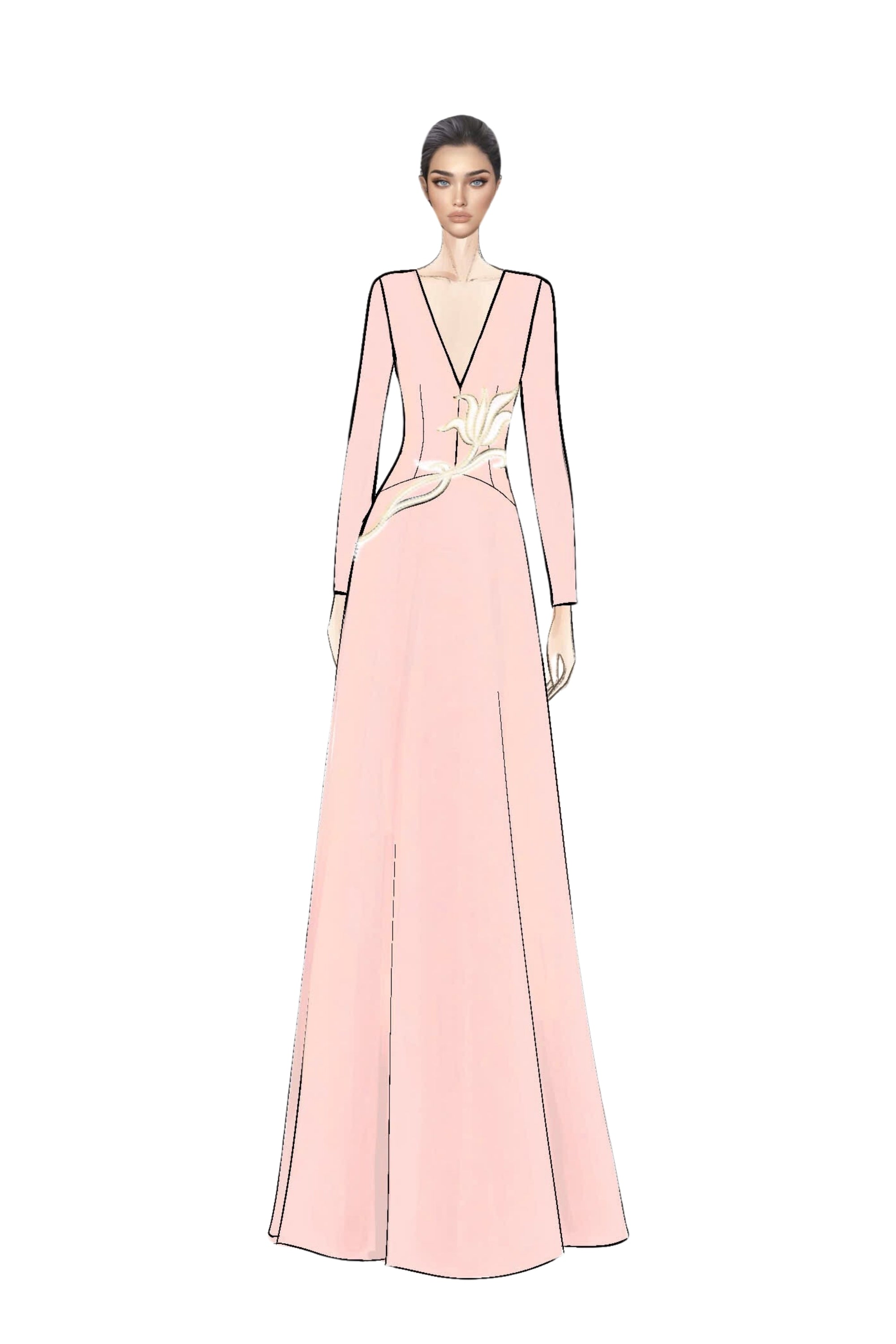 Aurélie Crepe Dress