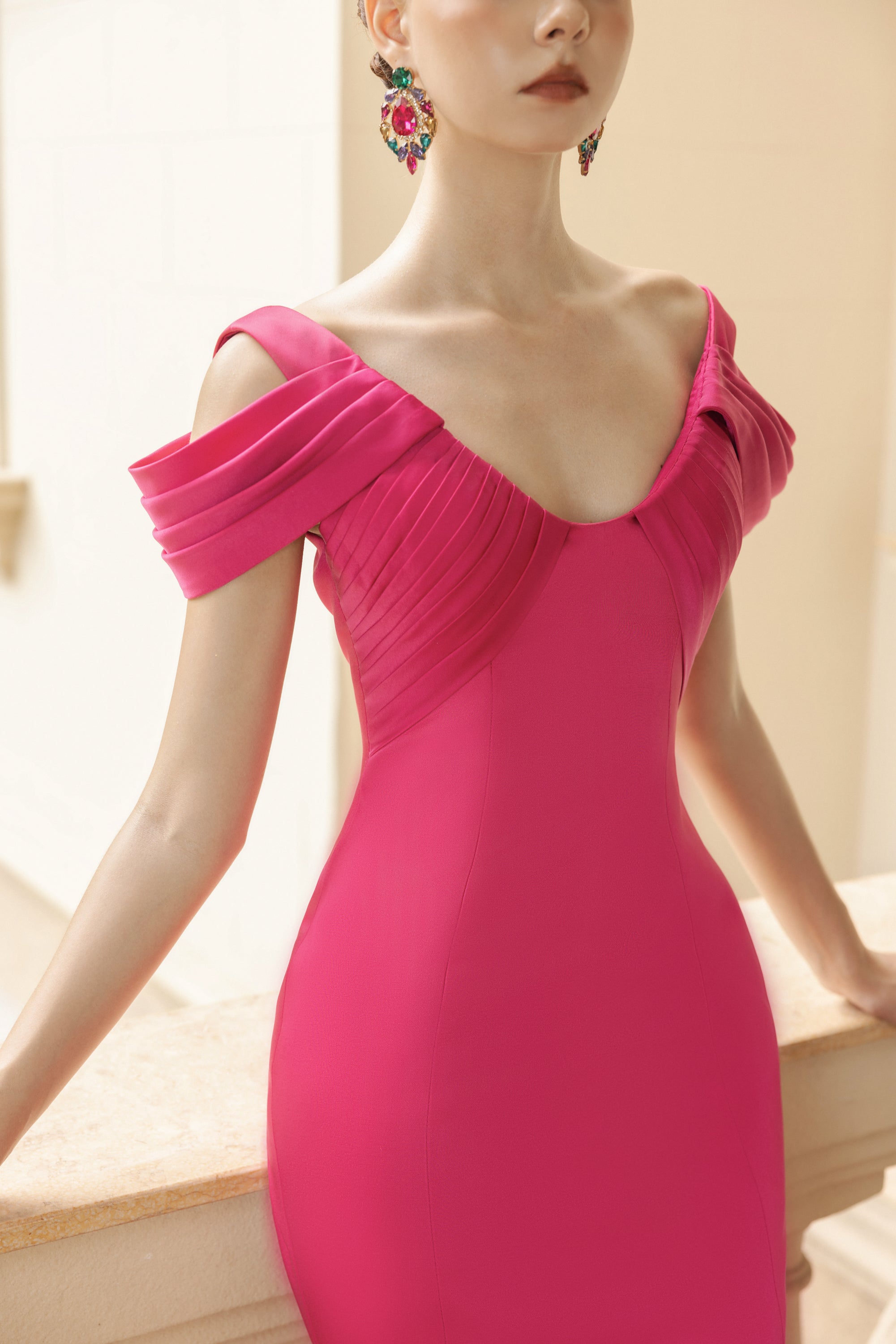 Estelle Taffeta Dress