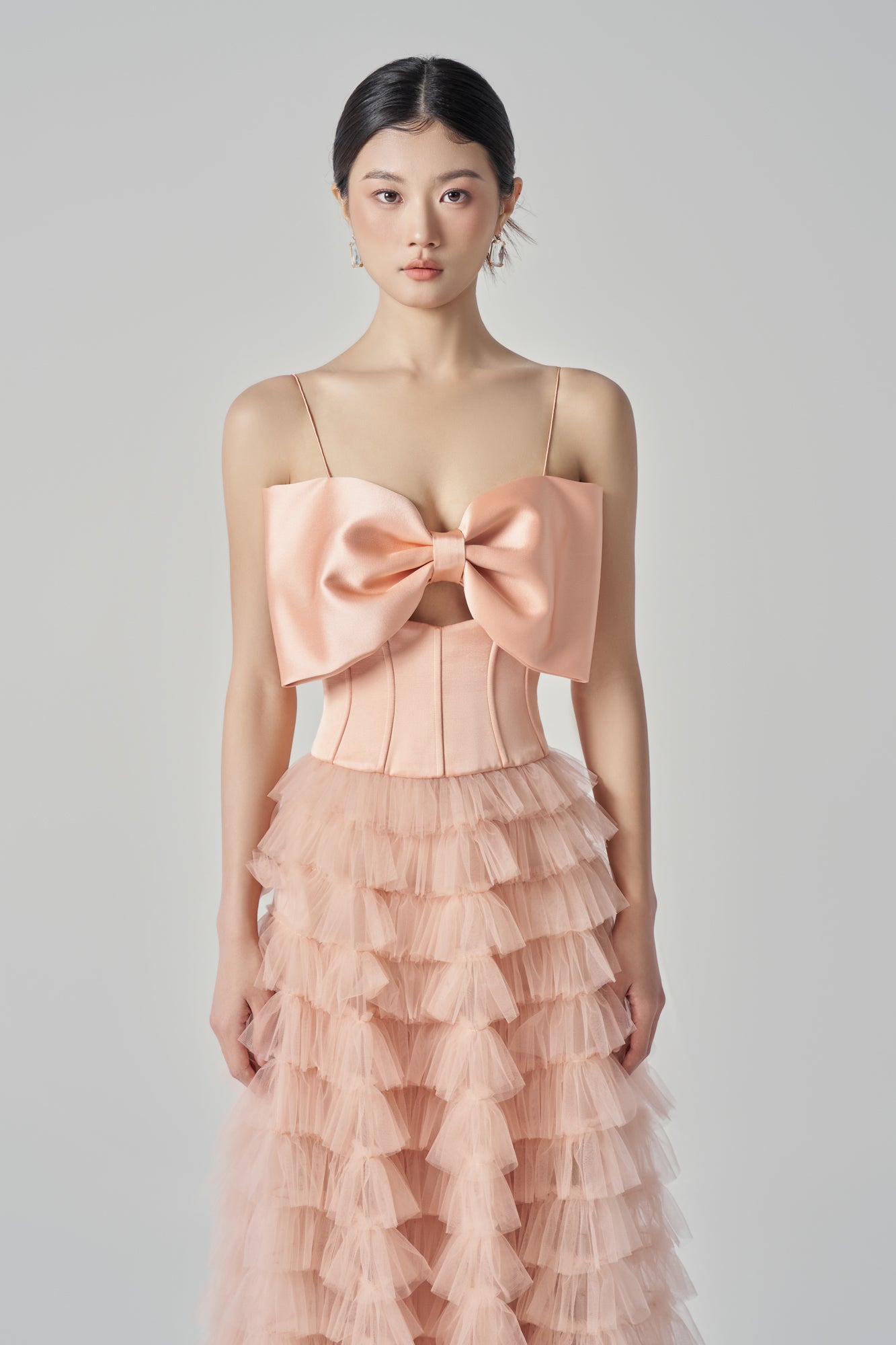 Clara Taffeta and Tulle Dress