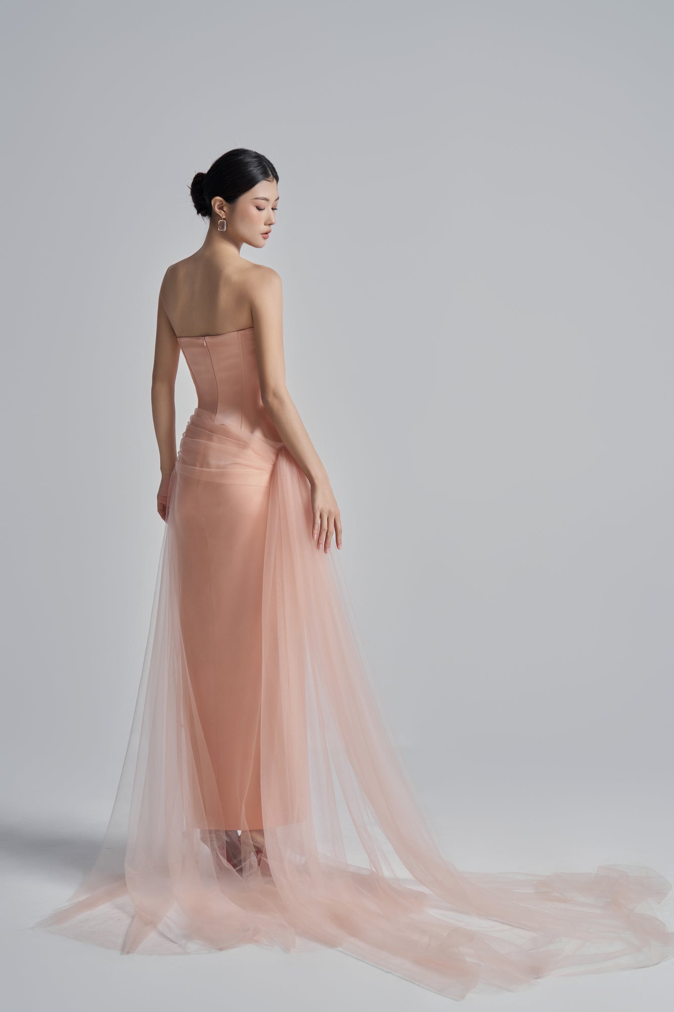 Sabina silk taffeta flowers dress