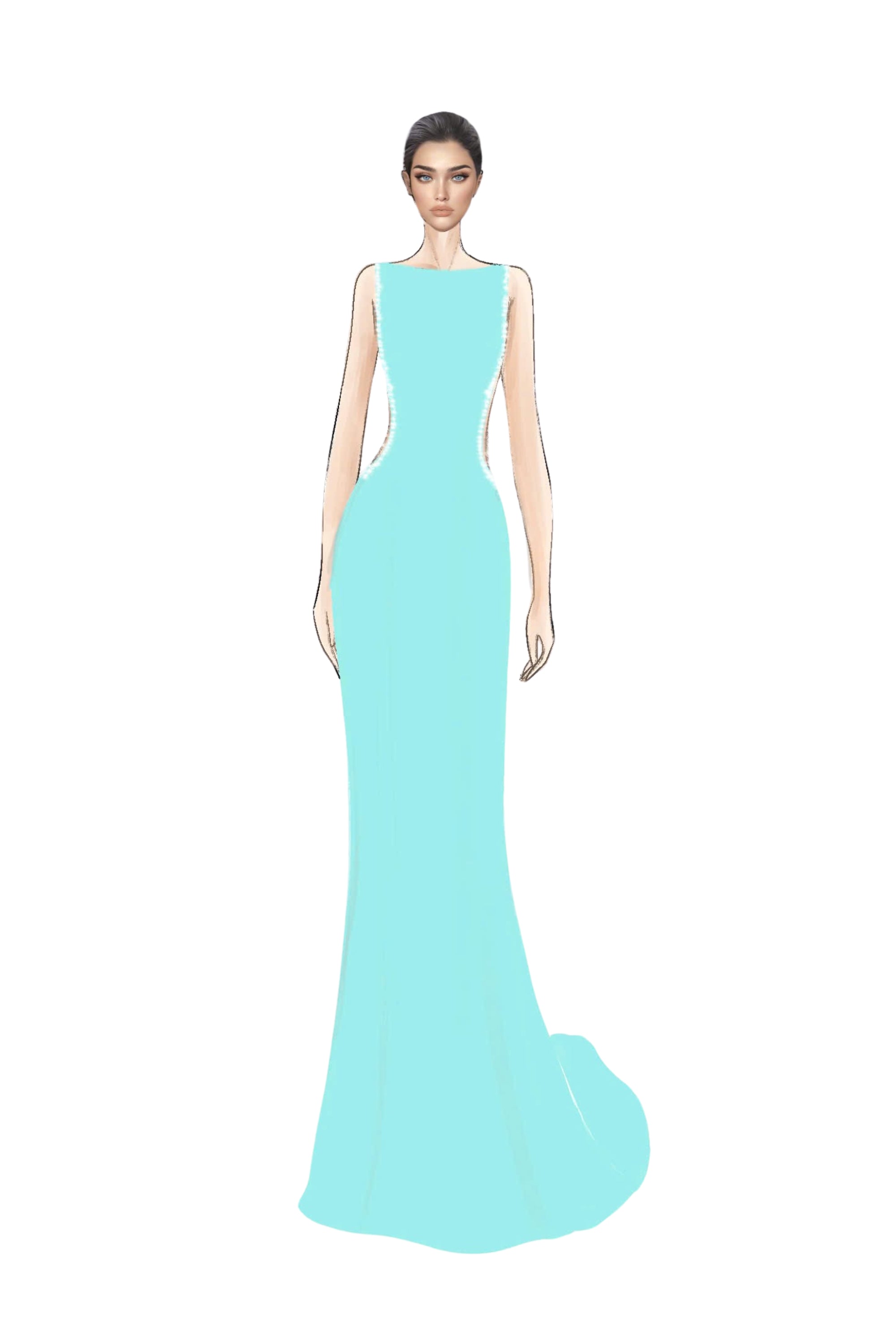 Fatima crepe cut-out dress