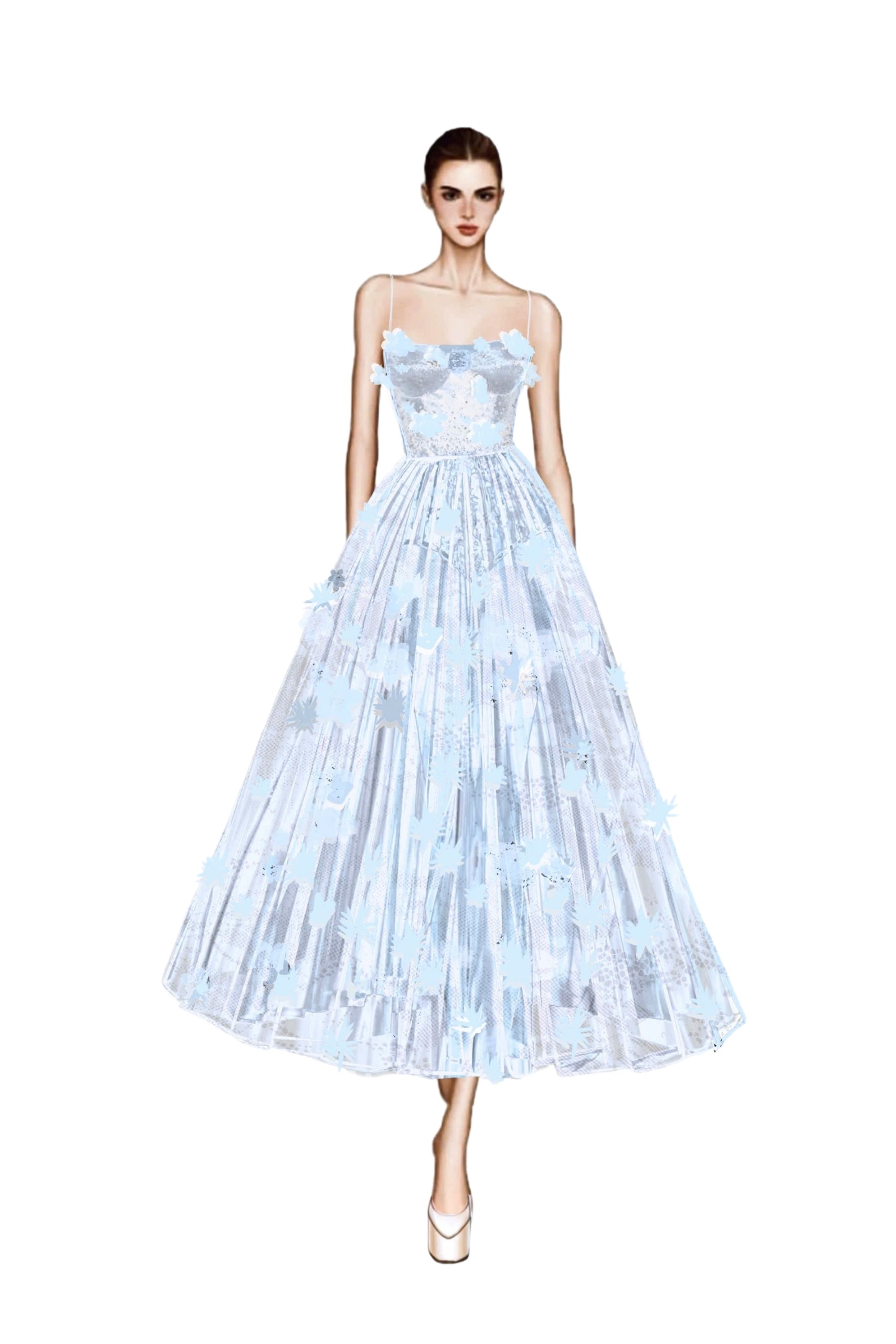 Ghazal lace strappy dress