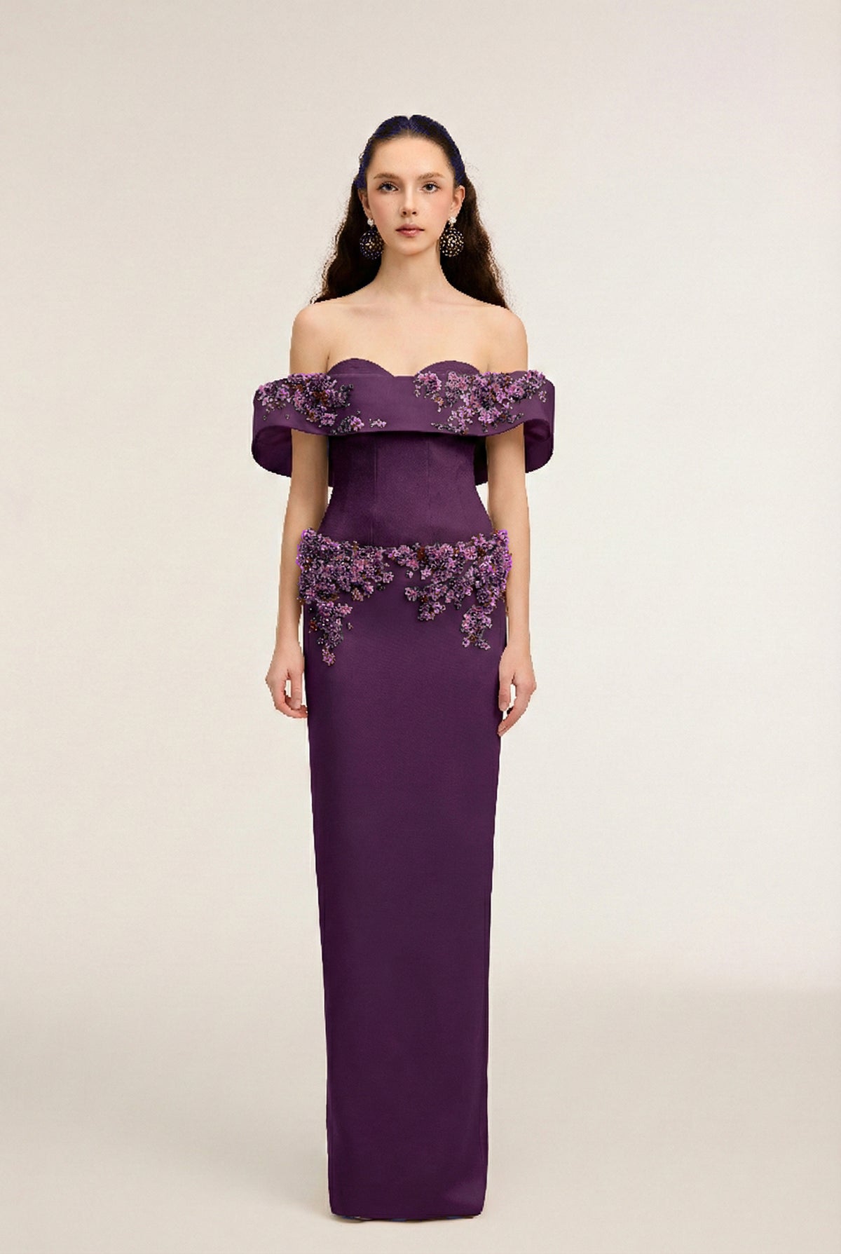 Malika Silk Taffeta & Crepe dress