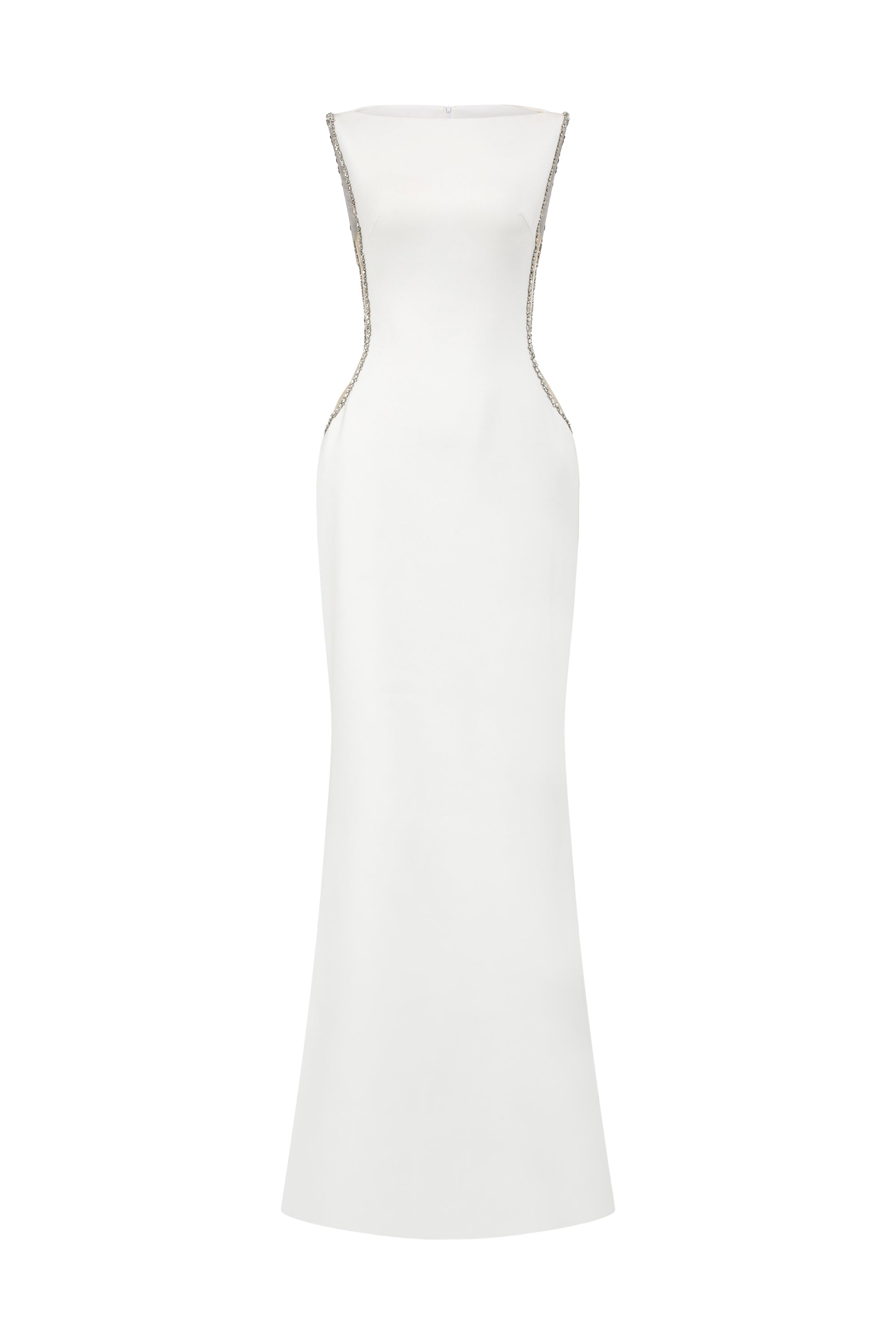 Fatima crepe cut-out dress