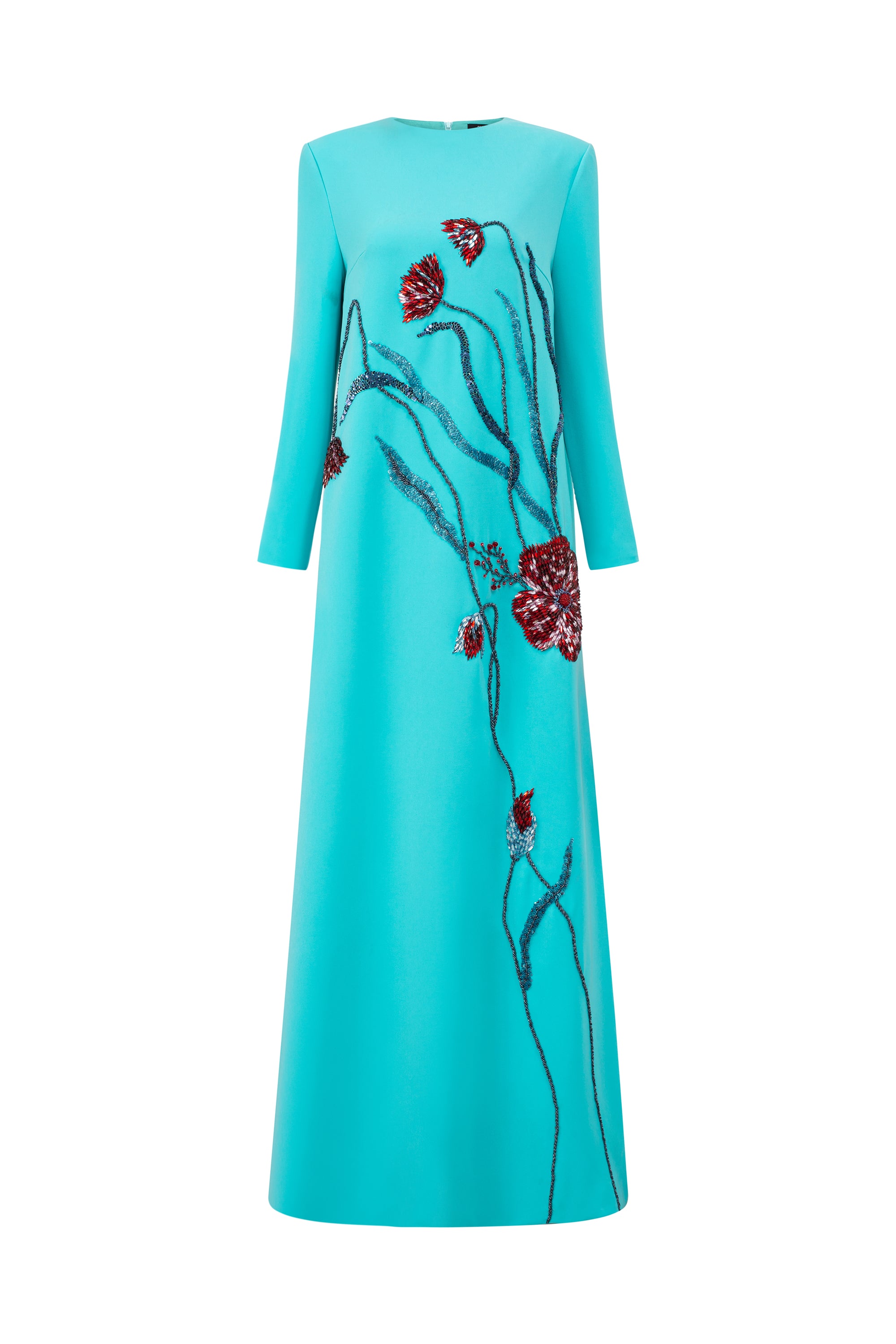 Layla crepe A-line dress