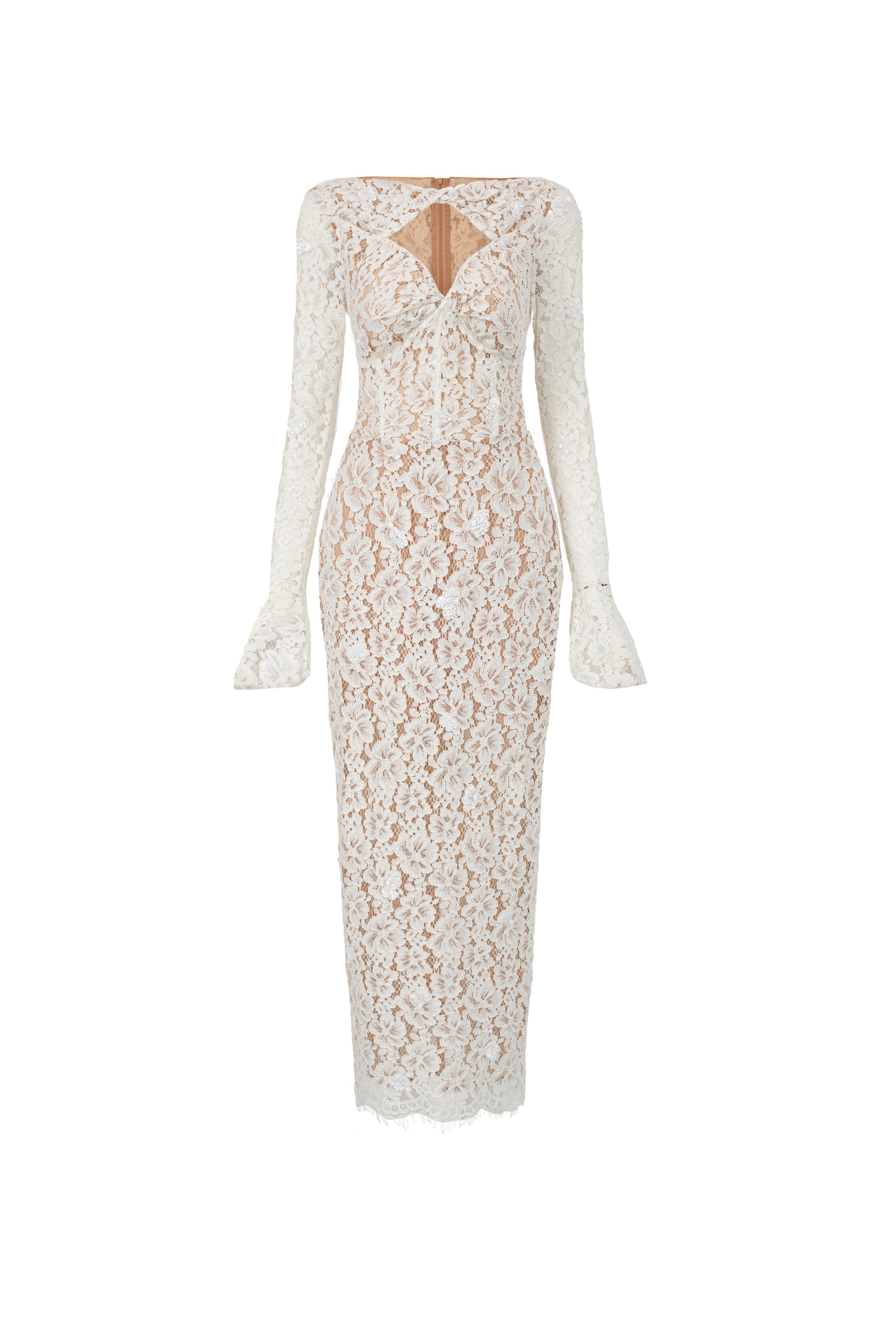 Avery floral lace cut out dress