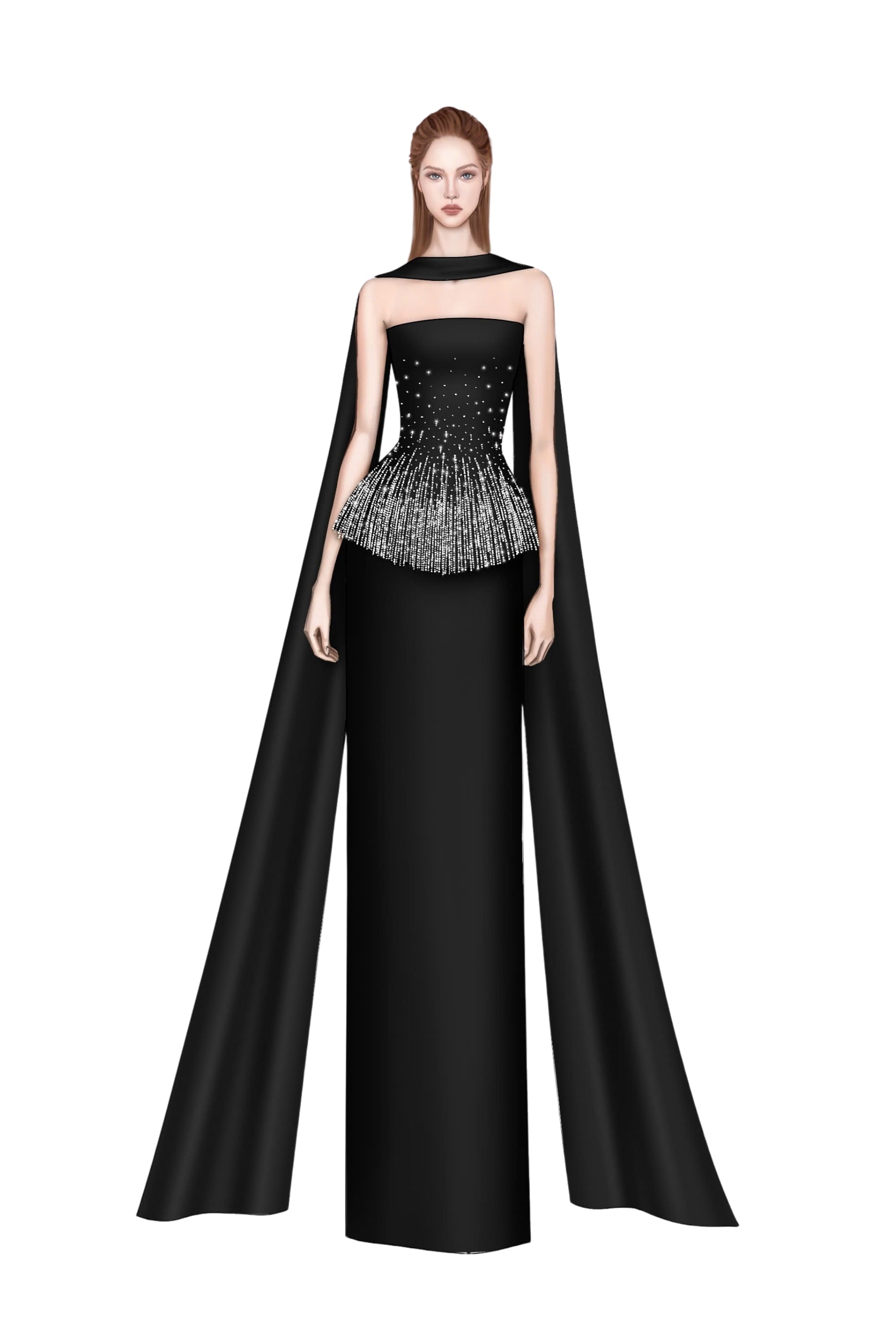 Luz silk taffeta dress