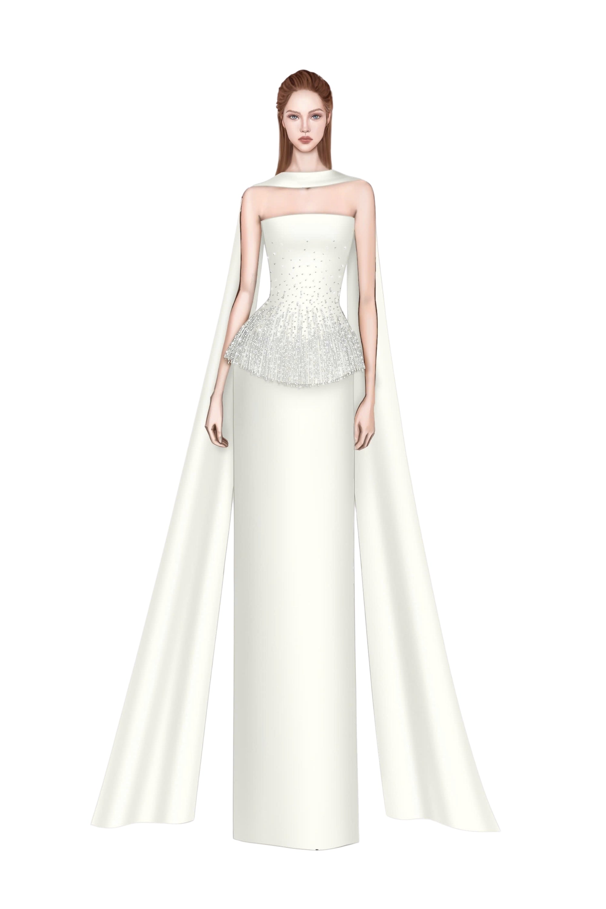 Luz silk taffeta dress