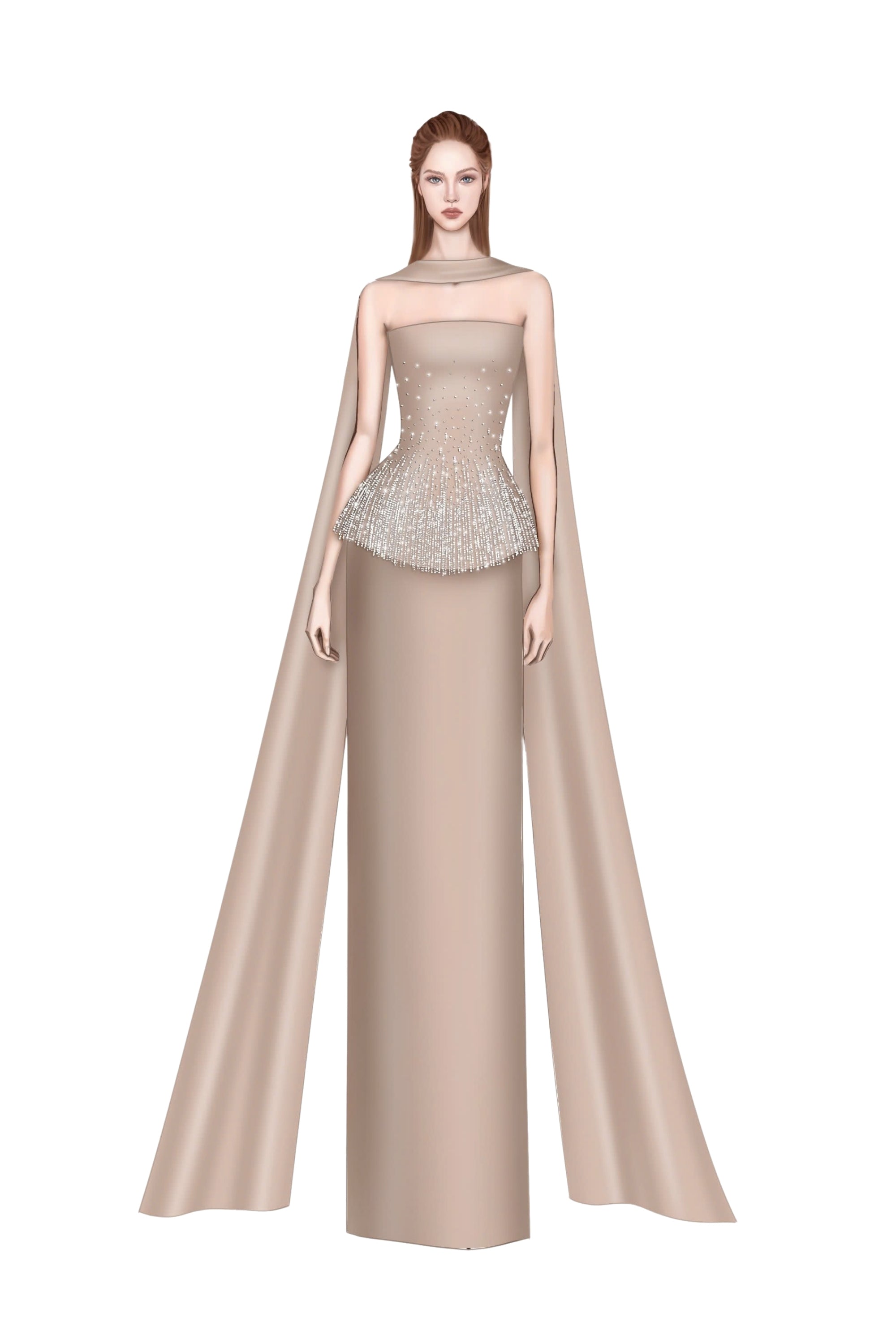 Luz silk taffeta dress