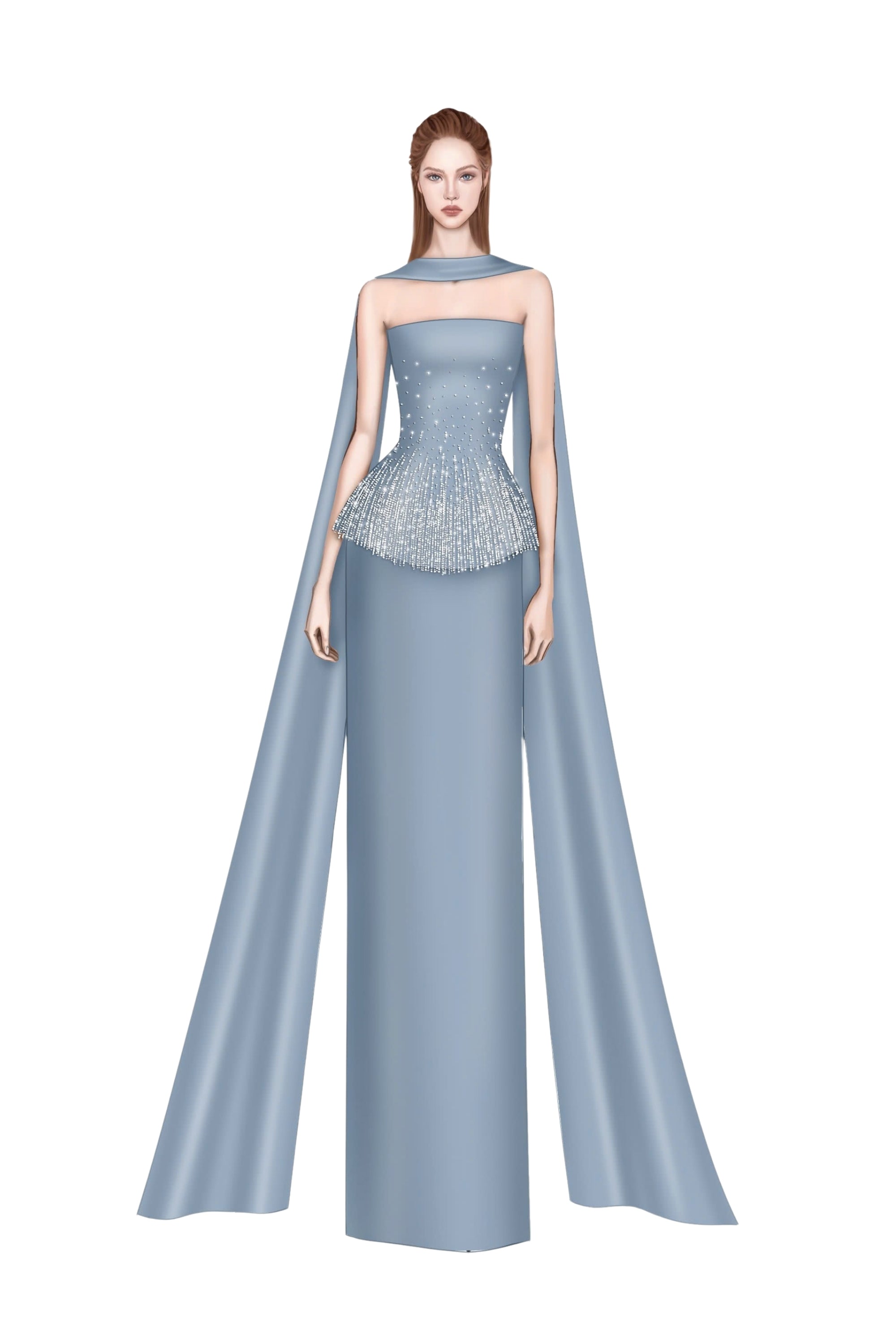 Luz silk taffeta dress