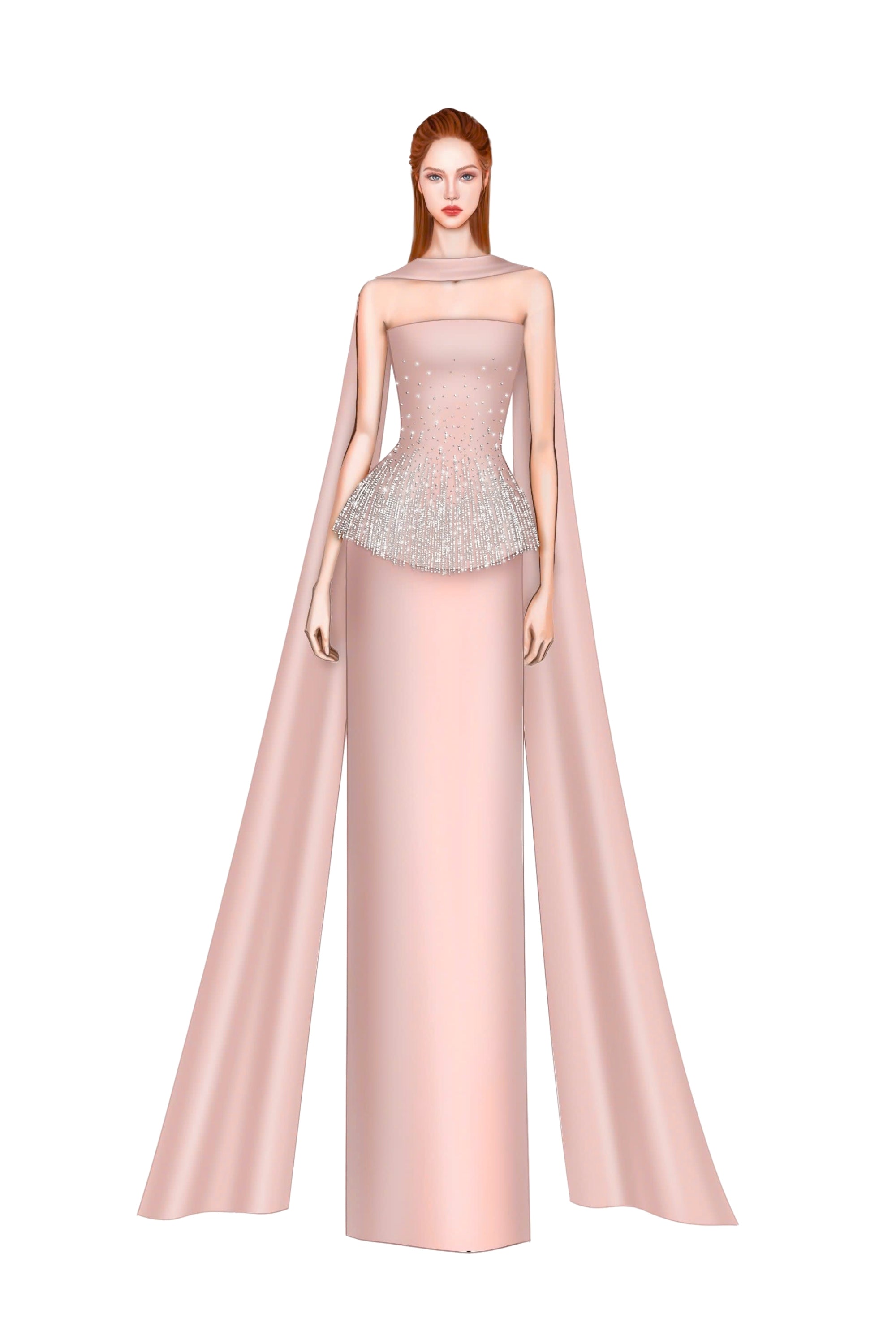 Luz silk taffeta dress