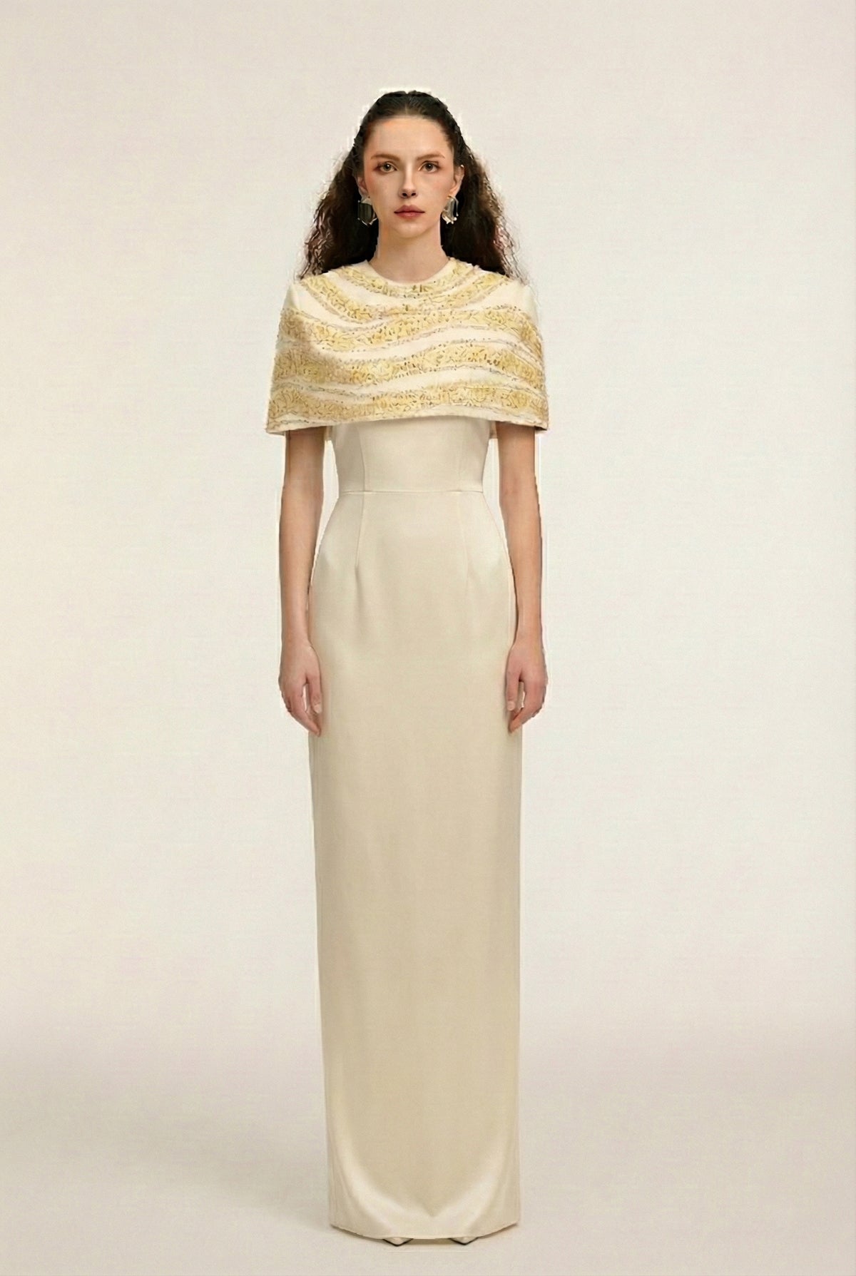 Naomi Crepe & Silk Taffeta dress