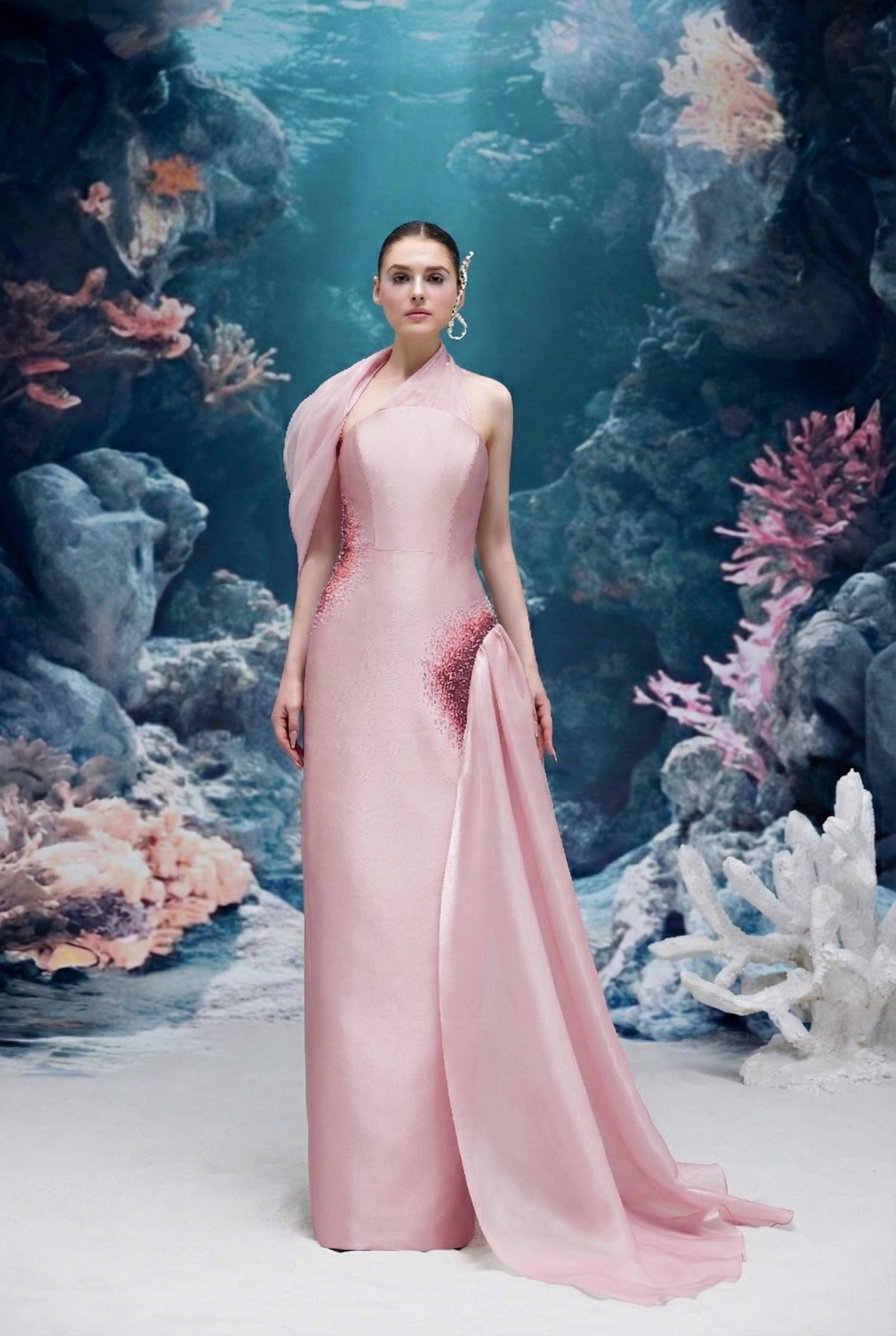 Leilani Royal Taffeta Dress