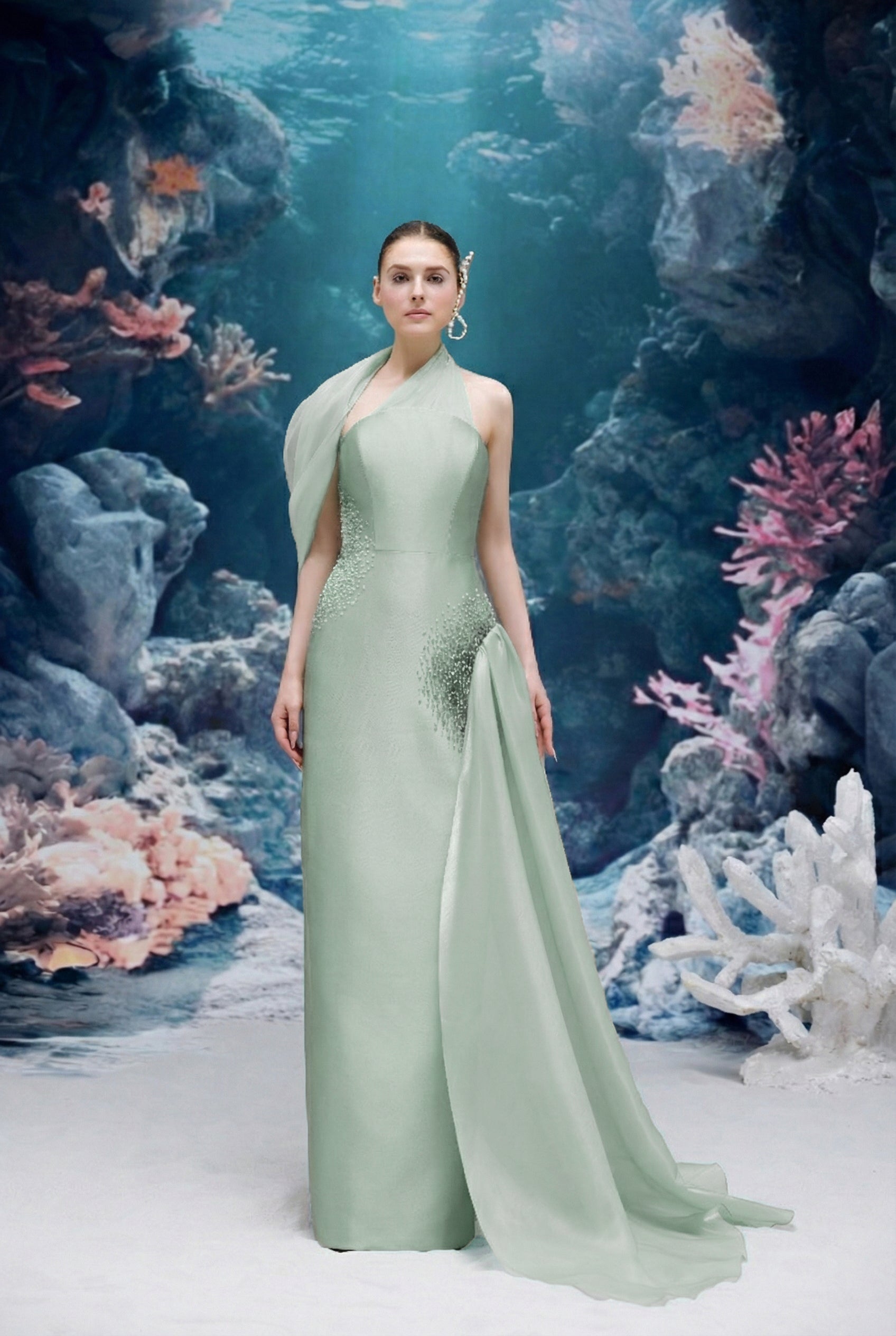 Leilani Royal Taffeta Dress