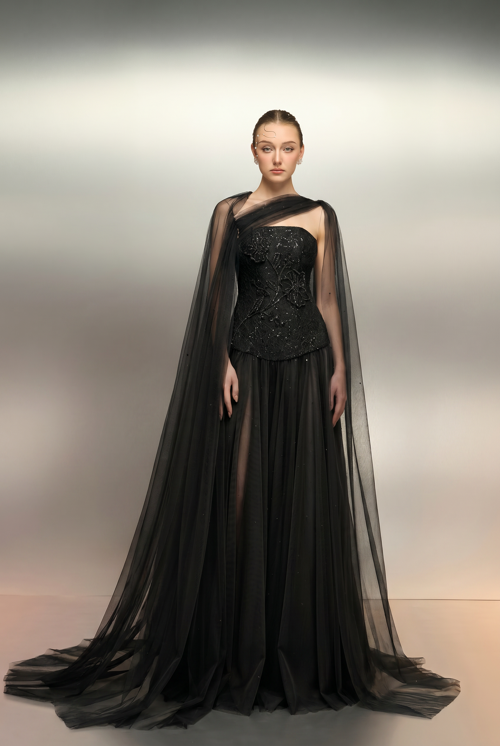 Aqahwan tulle and lace dress
