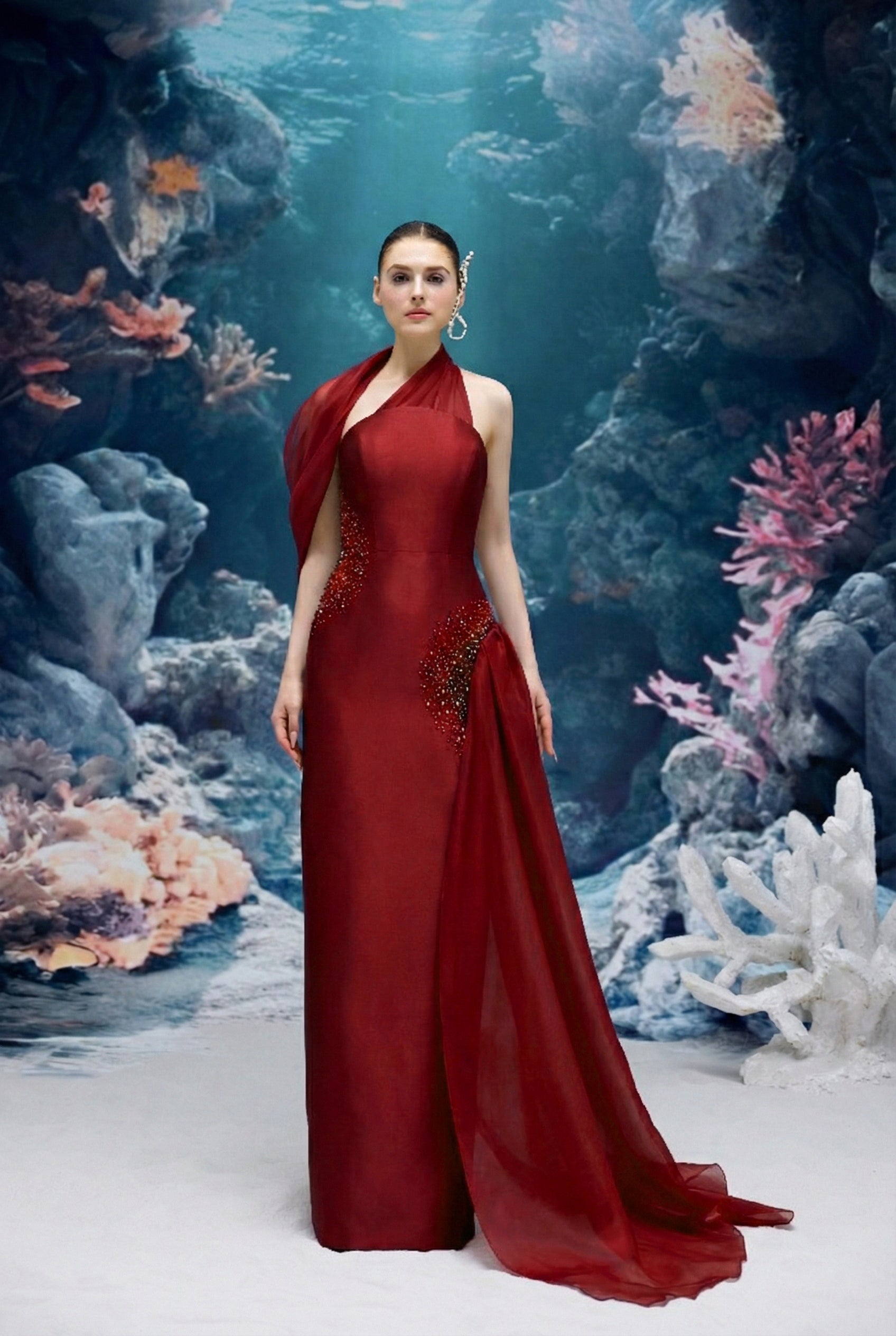 Leilani Royal Taffeta Dress