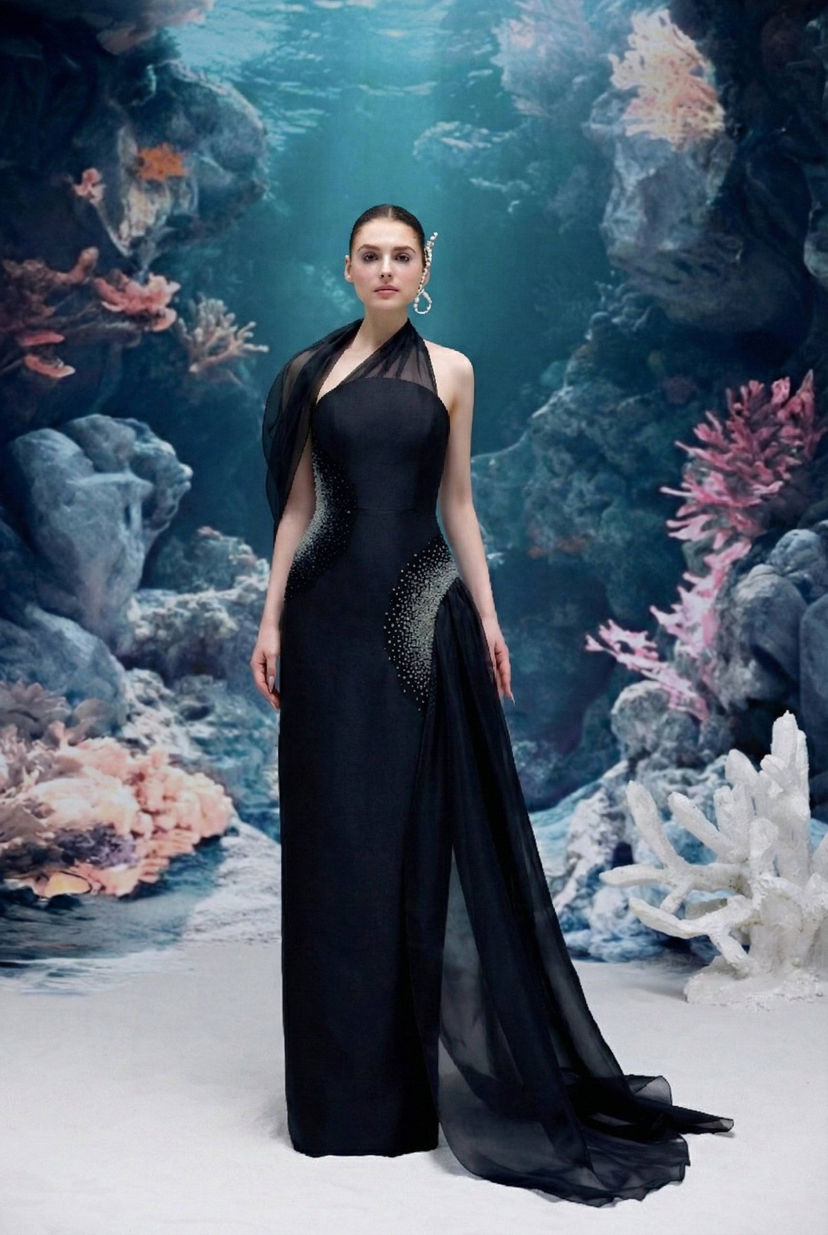 Leilani Royal Taffeta Dress