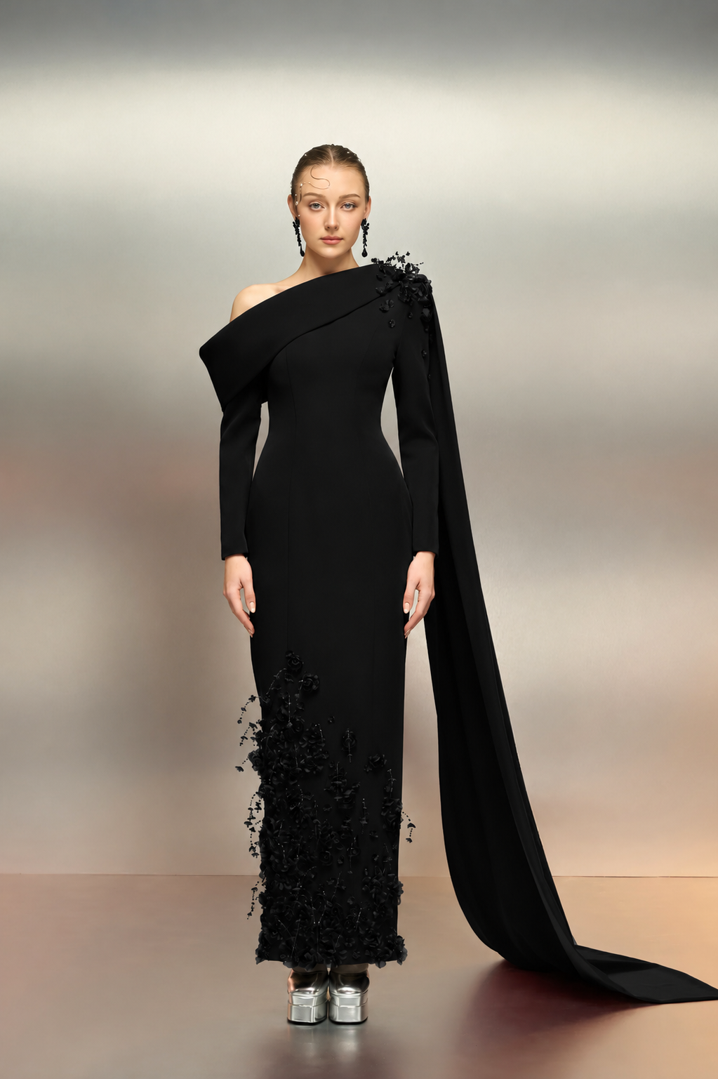 Ward crepe dress