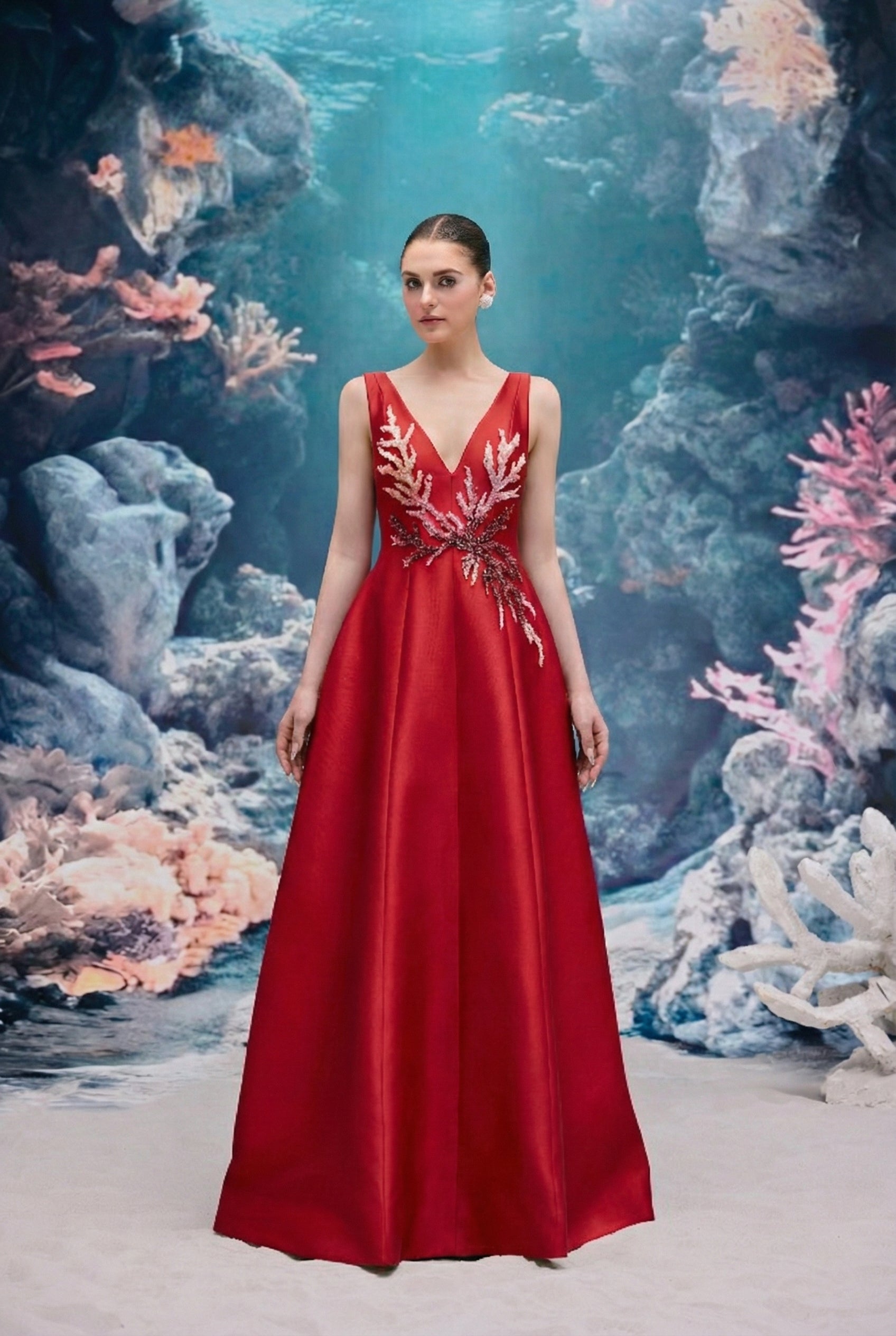 Evelina Royal Taffeta Dress