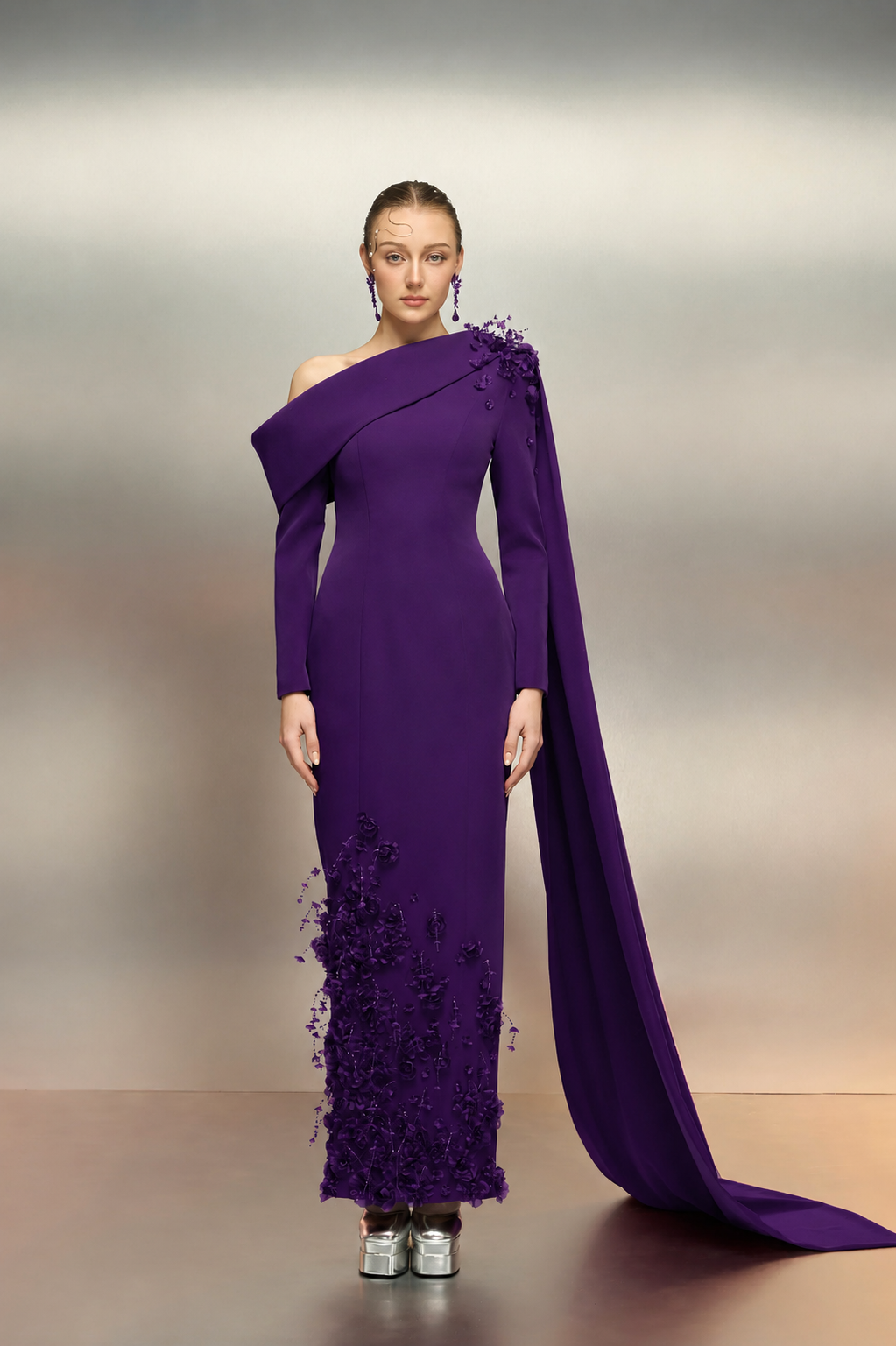 Ward crepe dress