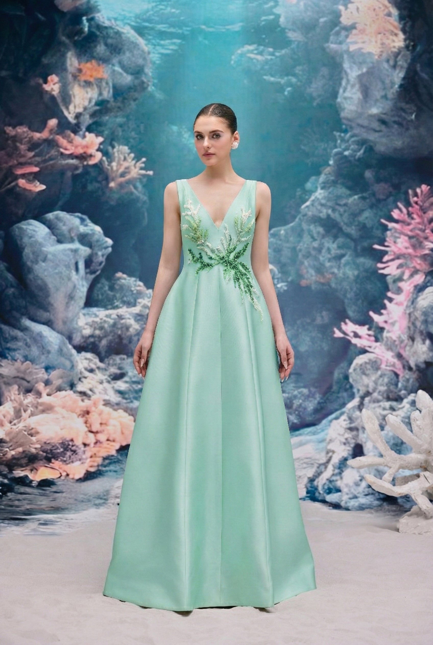 Evelina Royal Taffeta Dress