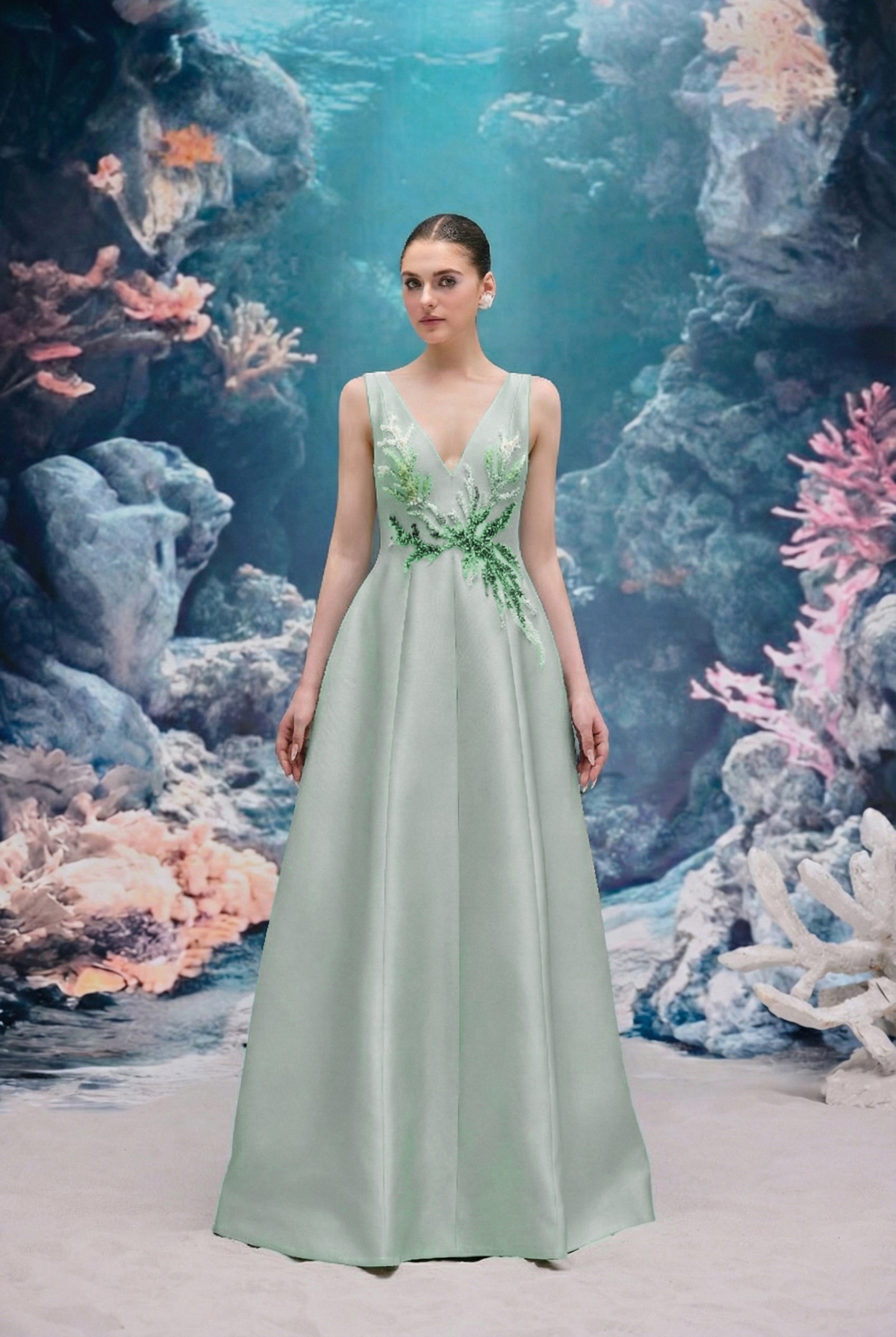 Evelina Royal Taffeta Dress