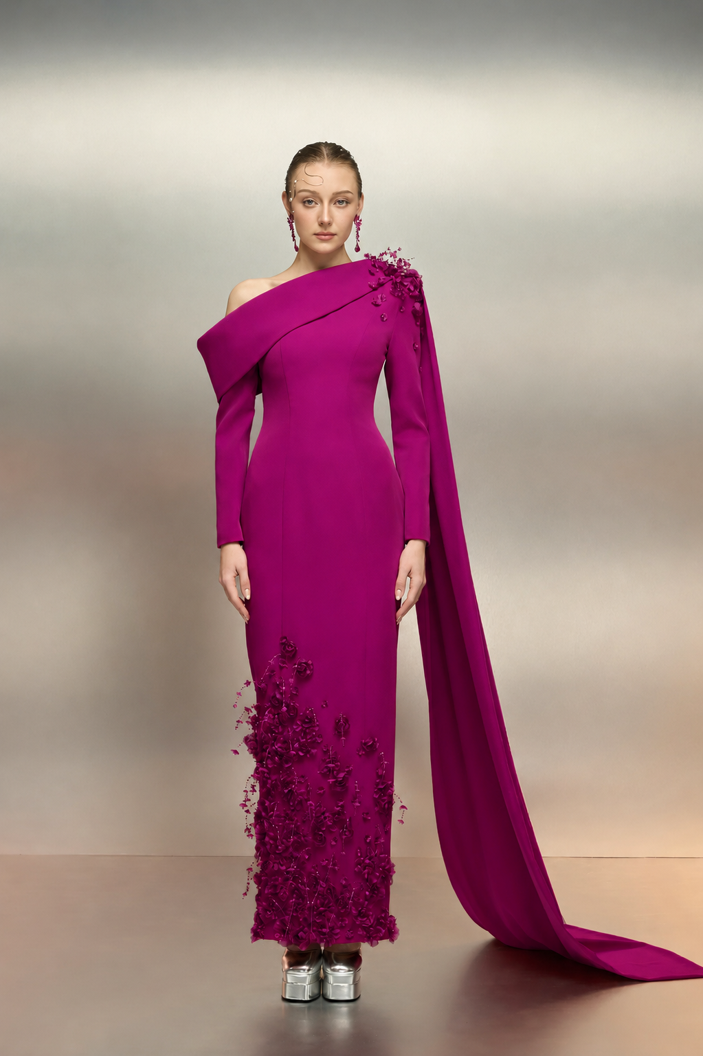 Ward crepe dress