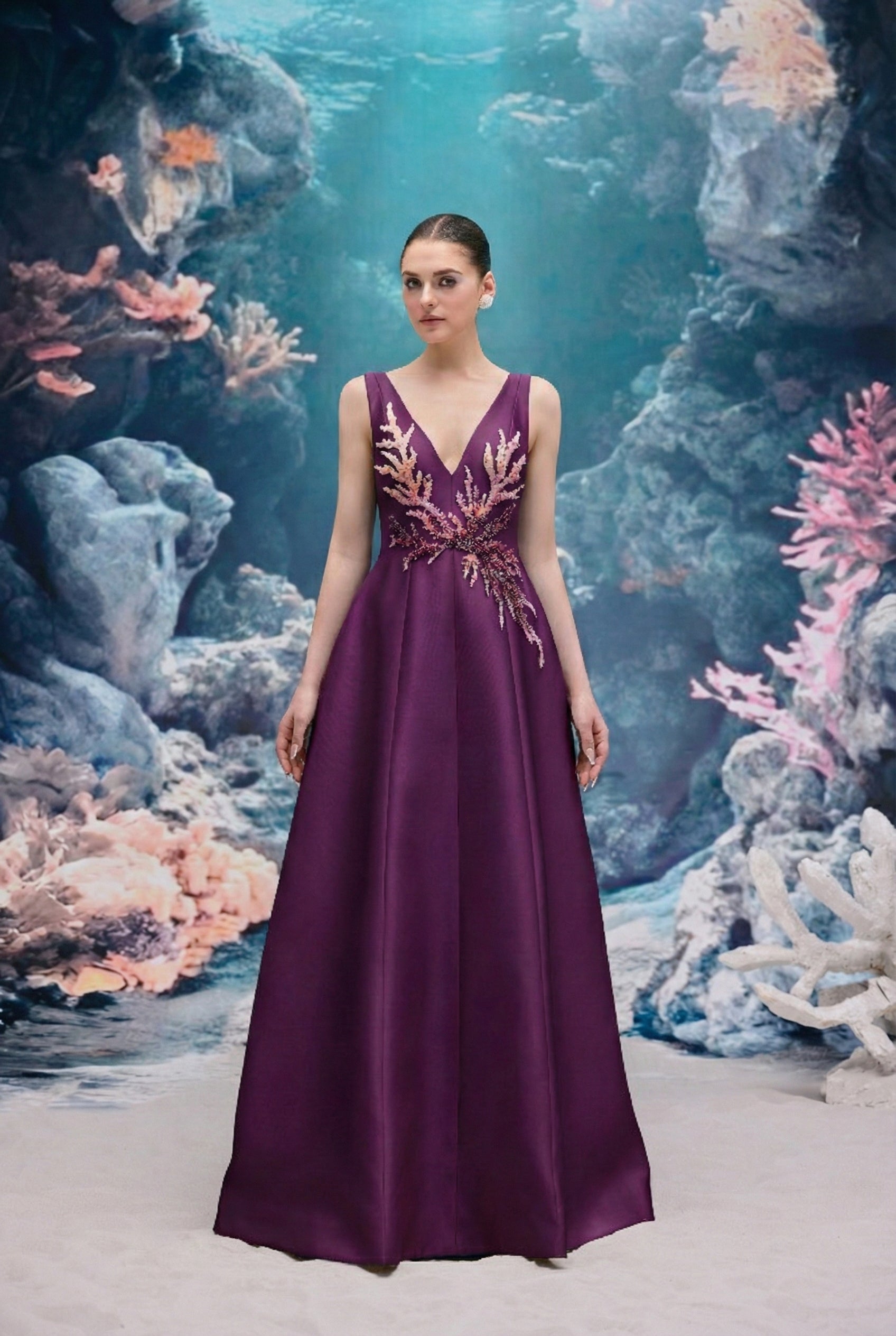 Evelina Royal Taffeta Dress