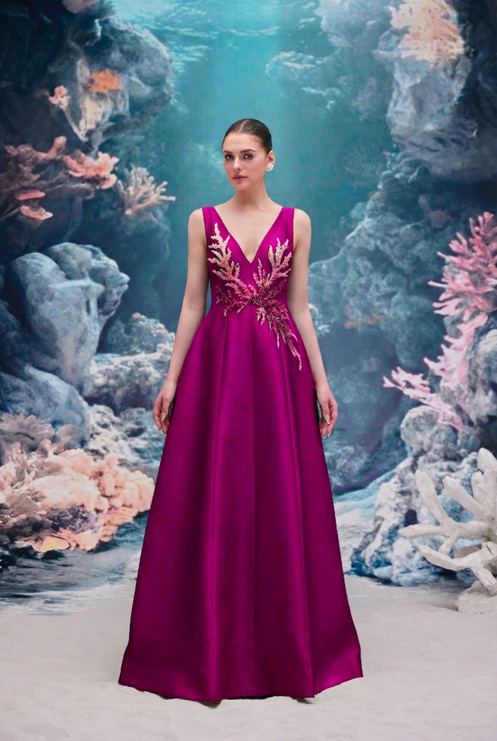 Evelina Royal Taffeta Dress