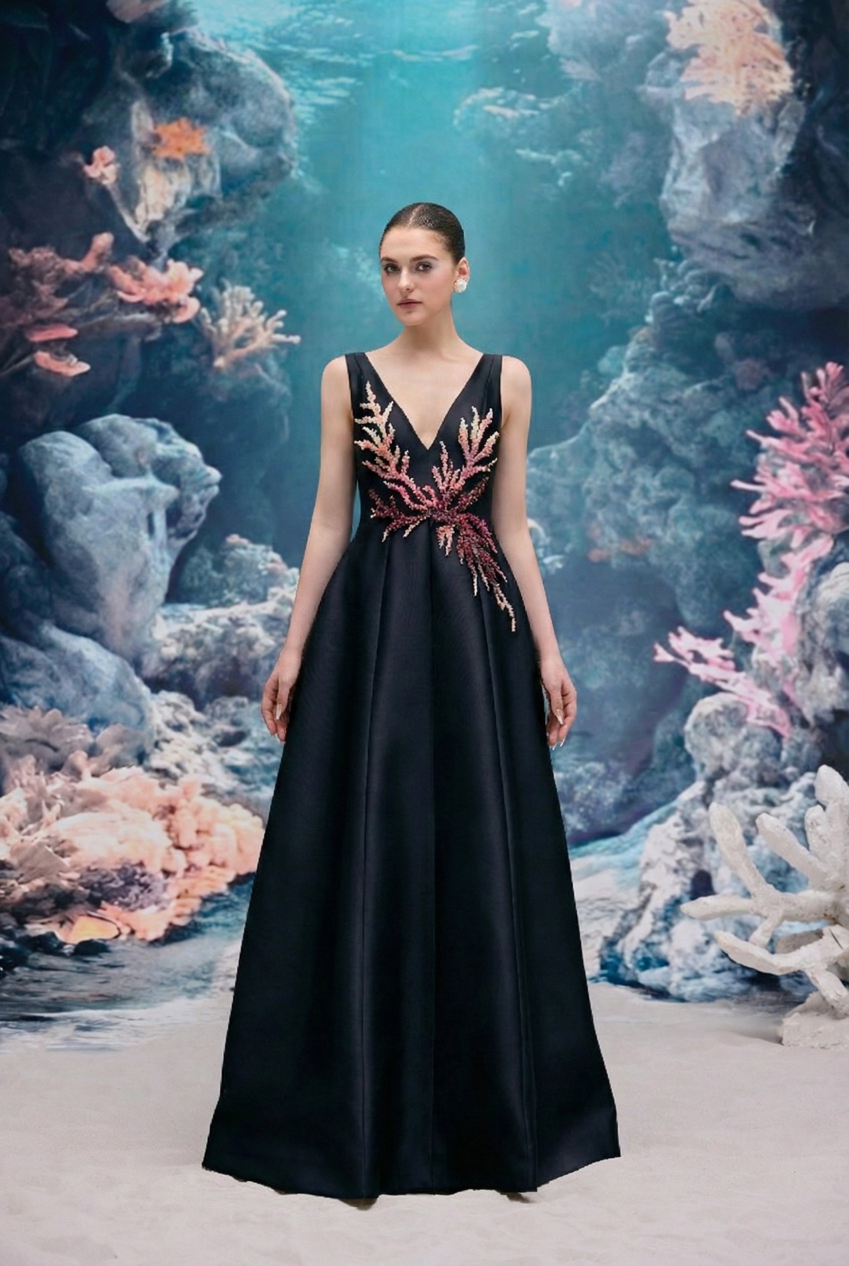 Evelina Royal Taffeta Dress