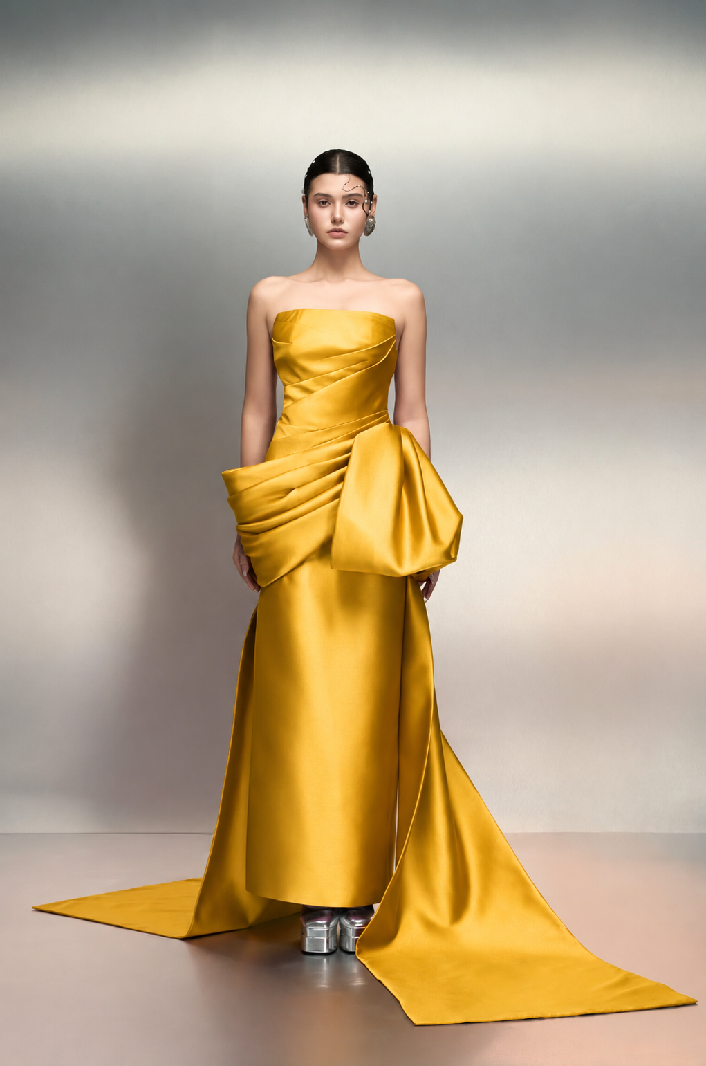 Jawaher royal taffeta dress