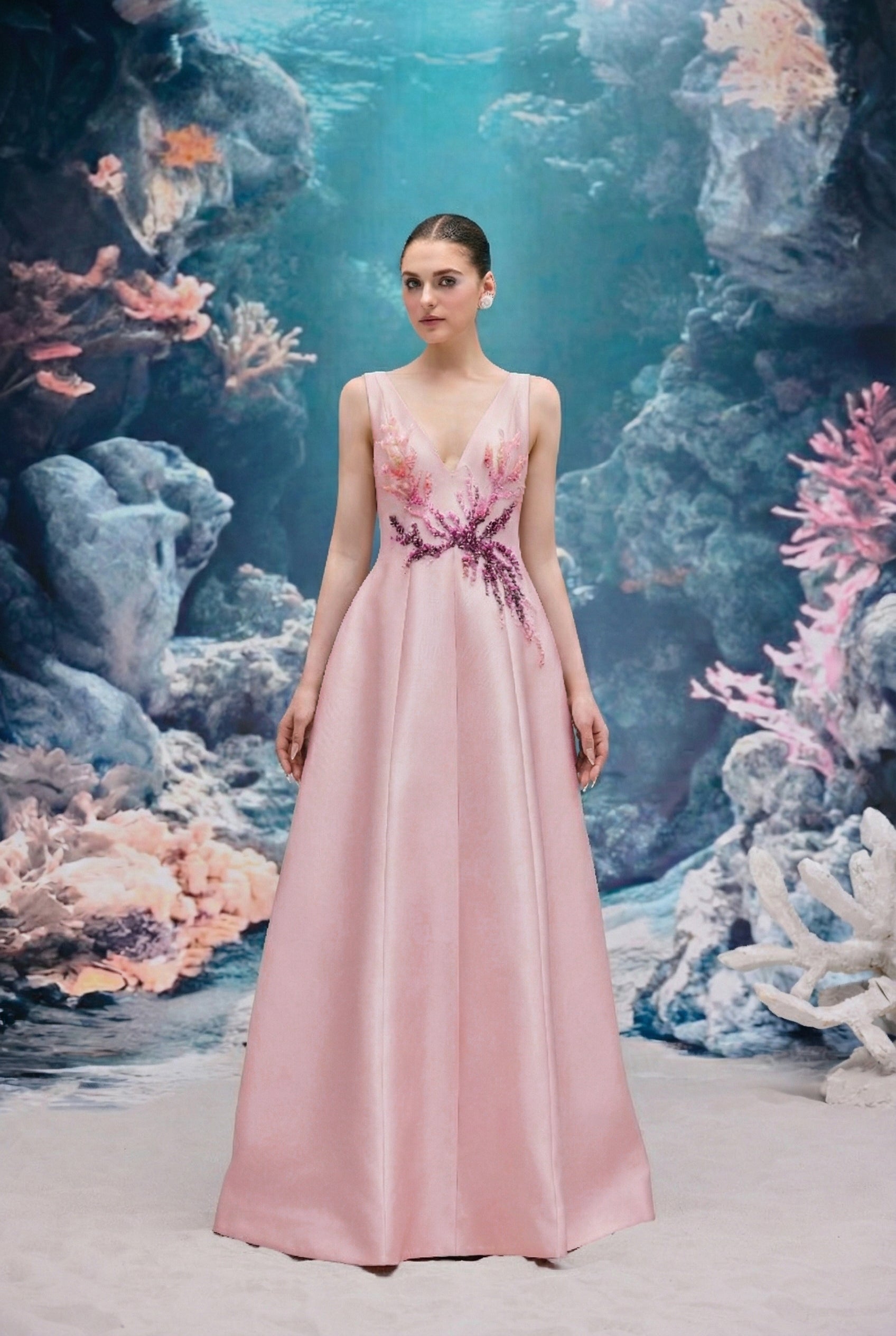 Evelina Royal Taffeta Dress