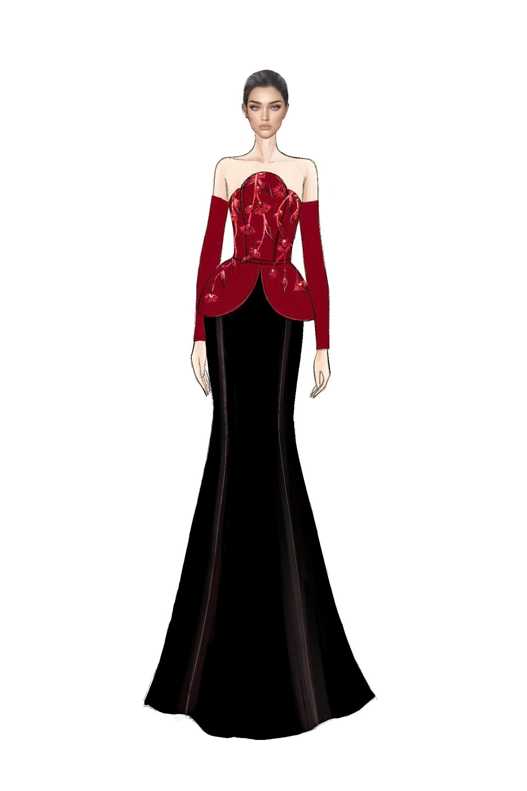 Dana silk taffeta dress