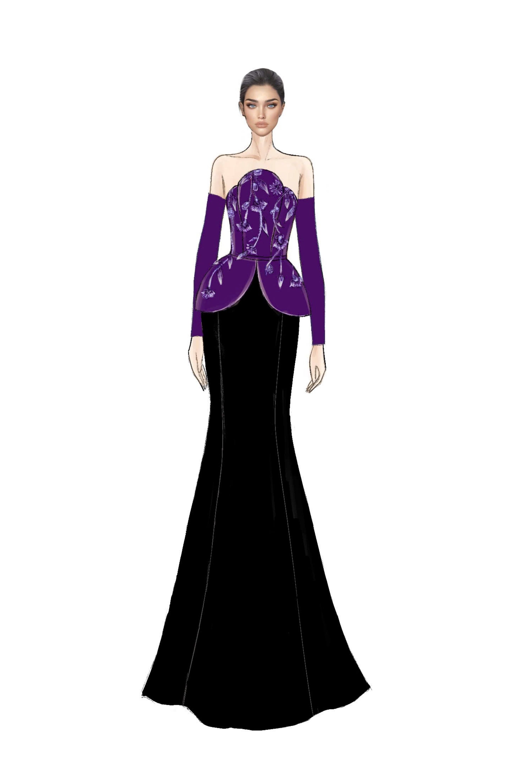 Dana silk taffeta dress