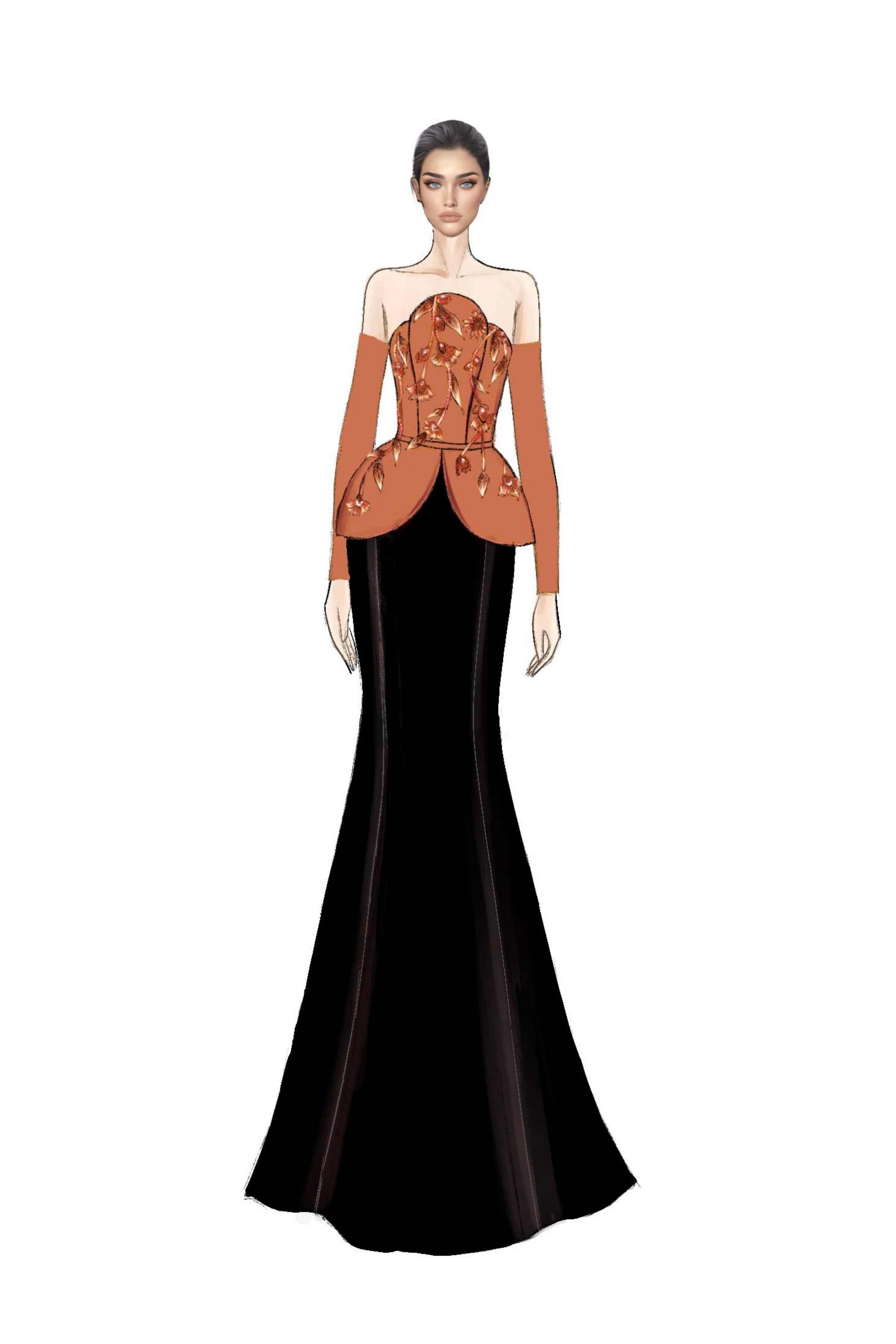 Dana silk taffeta dress