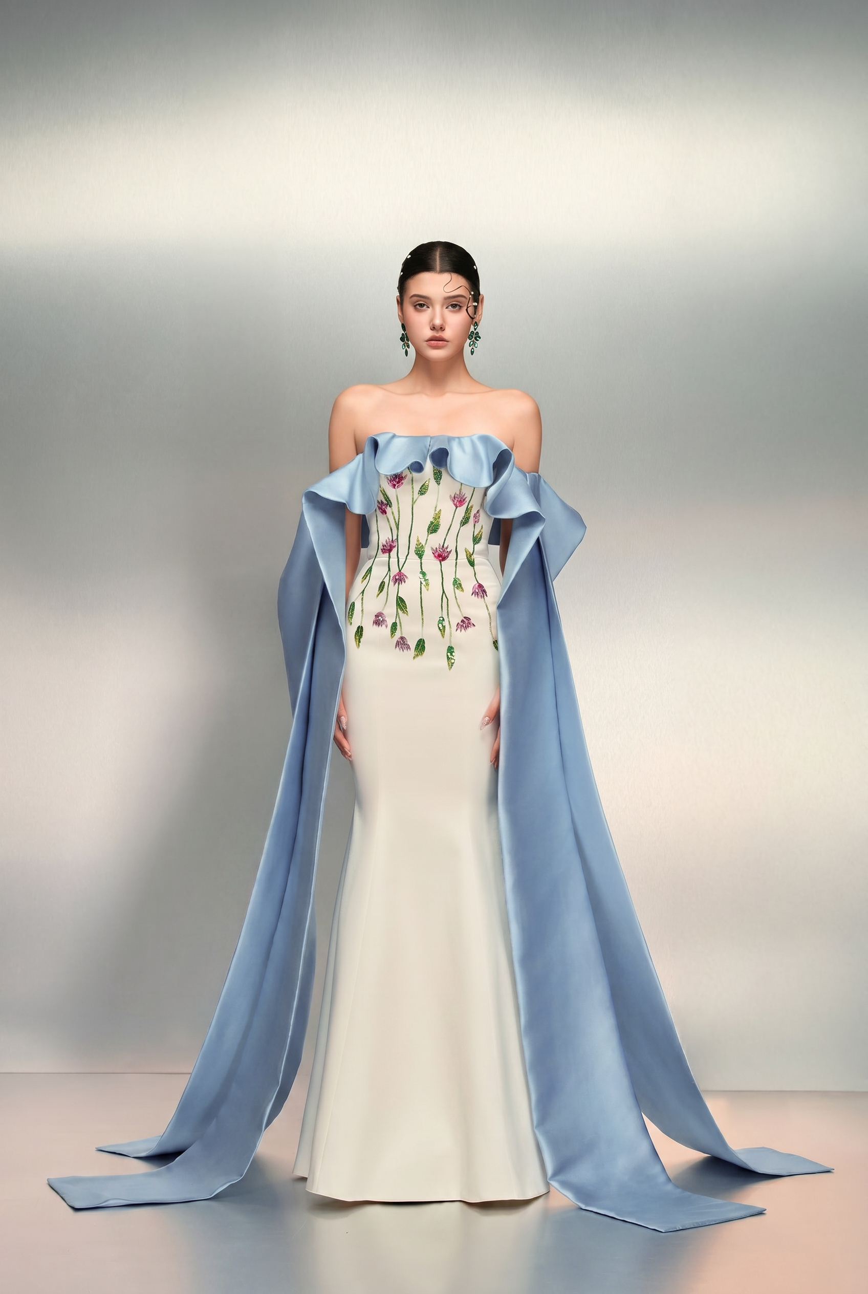 Ruqayya silk taffeta dress