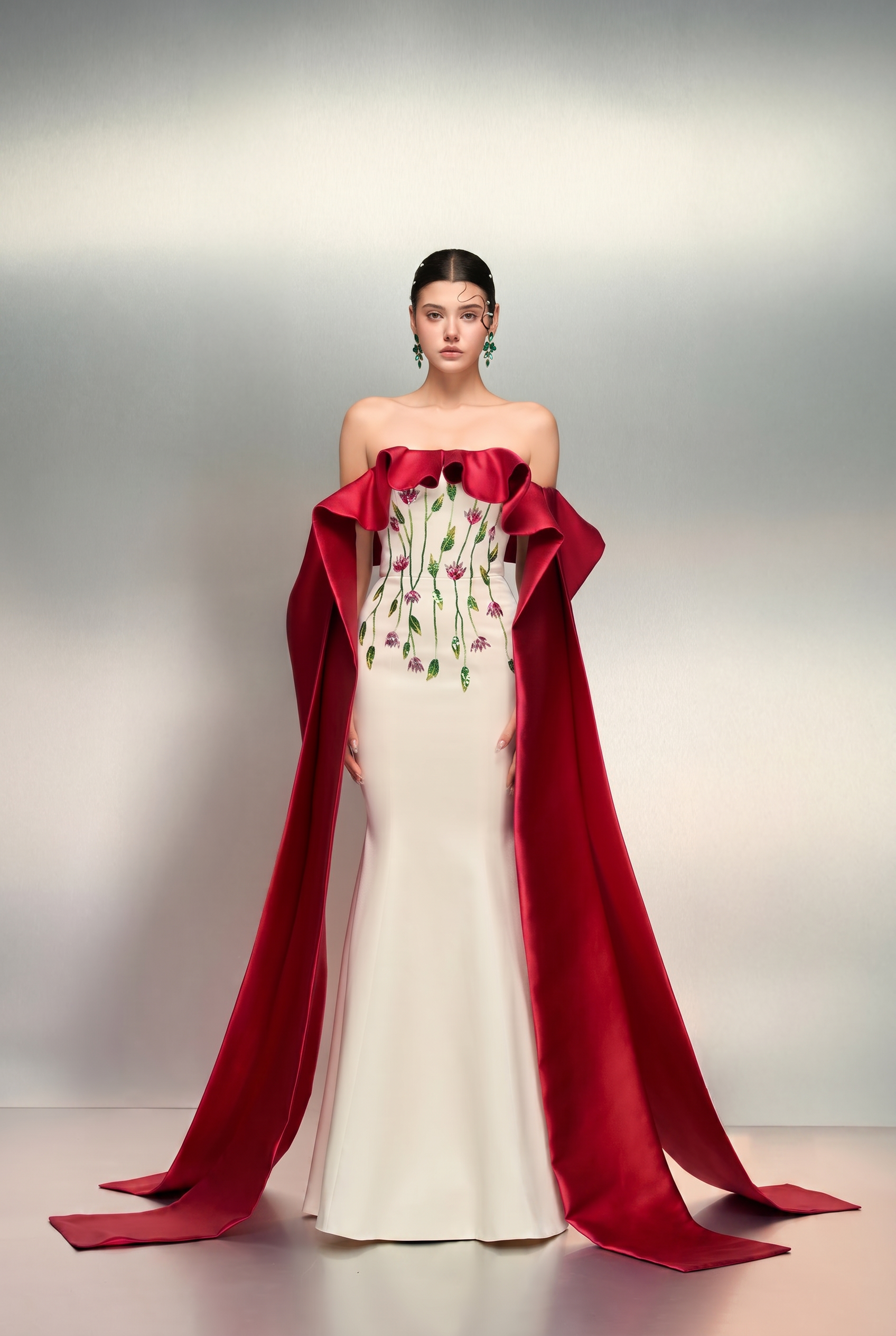 Ruqayya silk taffeta dress