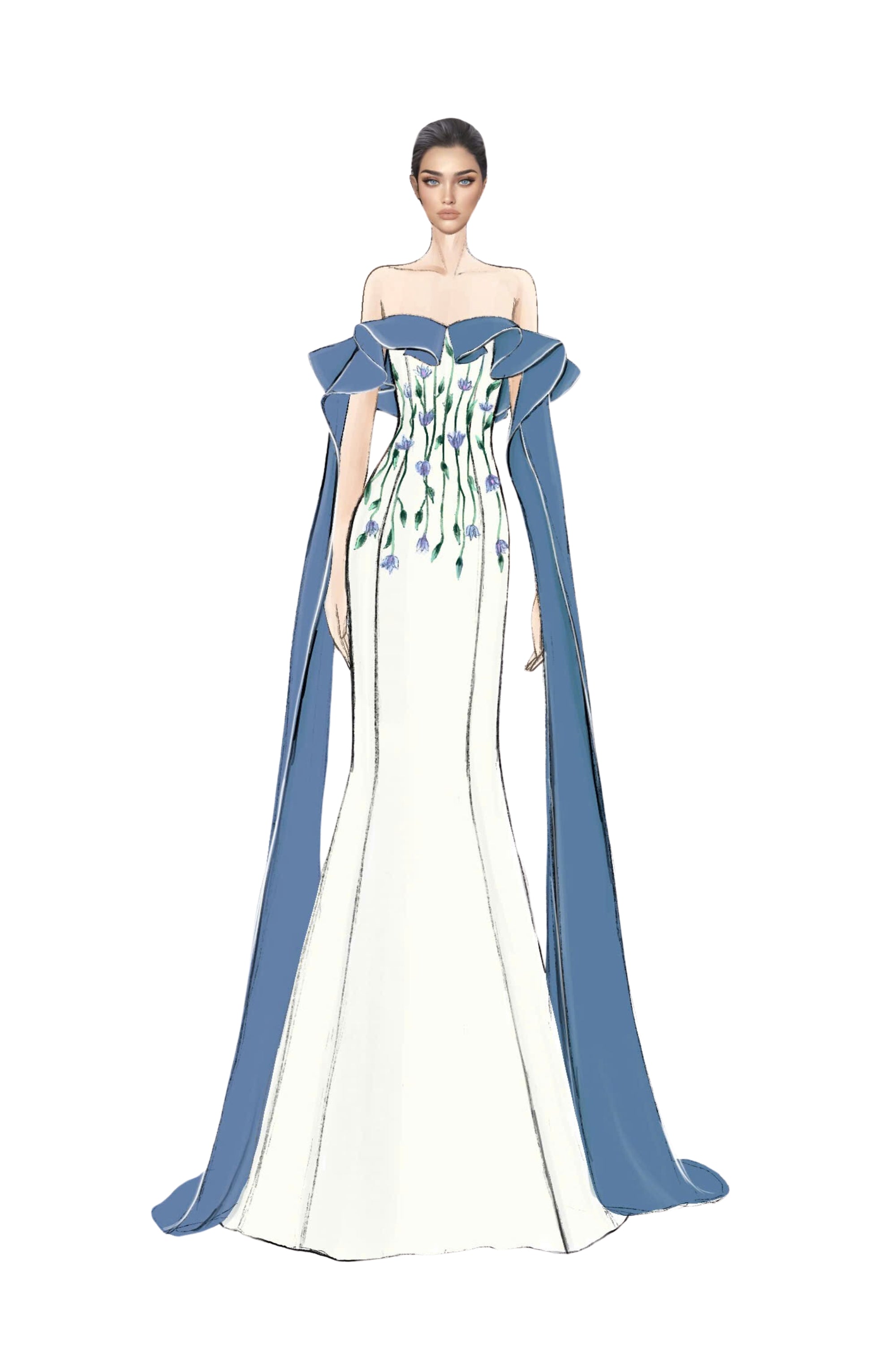 Ruqayya silk taffeta dress